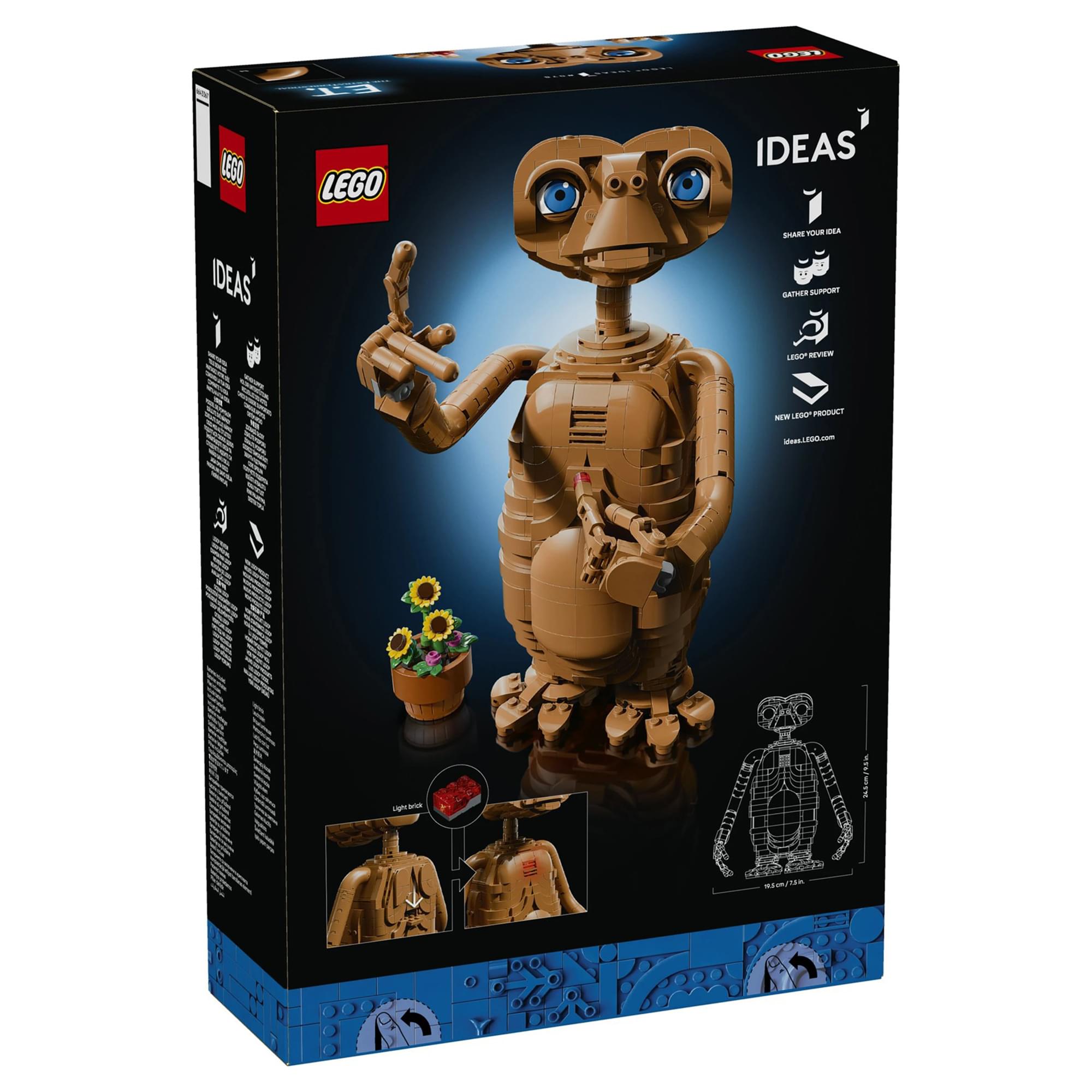 E.T. the Extra-Terrestrial LEGO Ideas 21370 1226-Piece Building Set