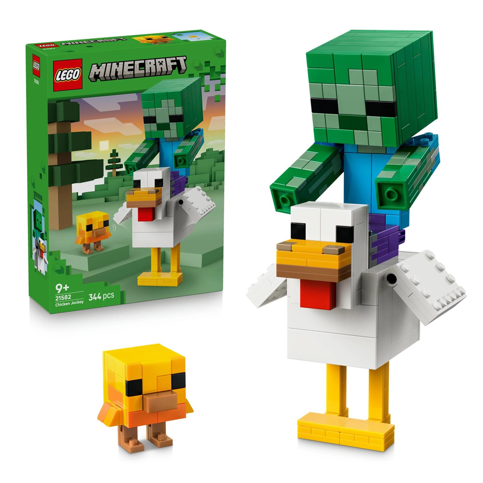 Minecraft LEGO 21582 Chicken Jockey 344-Piece Building Set