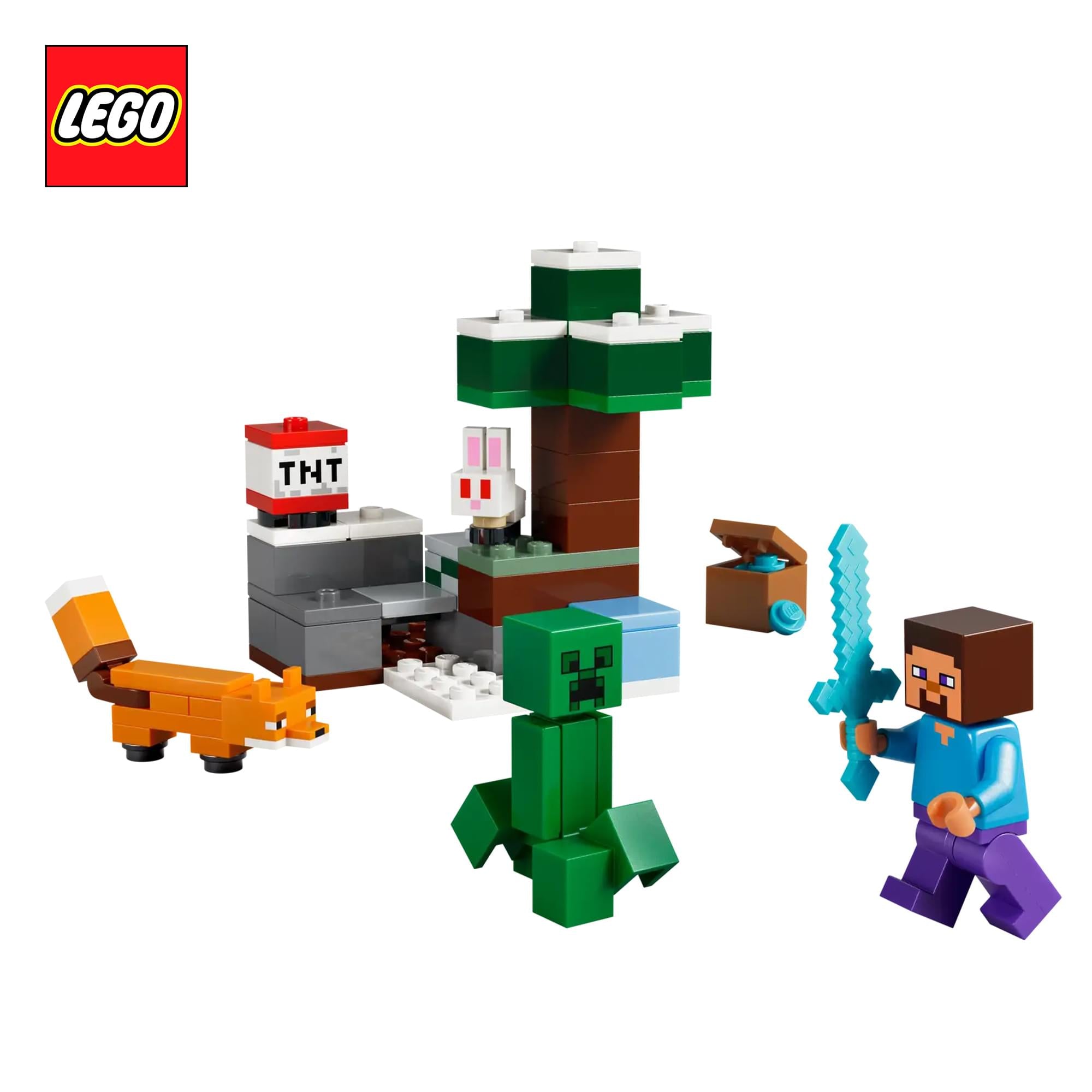 Minecraft LEGO 21583 Steve's Taiga Adventure 79-Piece Building Set