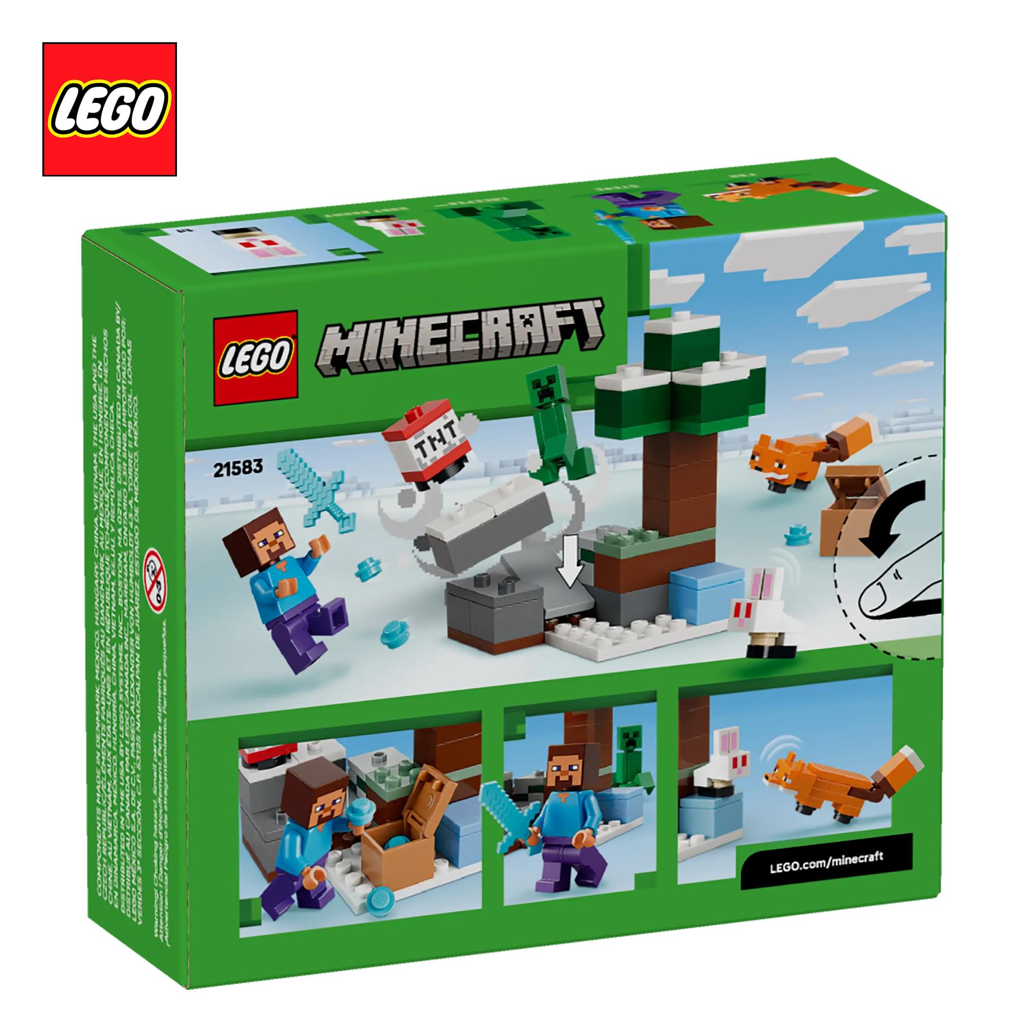 Minecraft LEGO 21583 Steve's Taiga Adventure 79-Piece Building Set