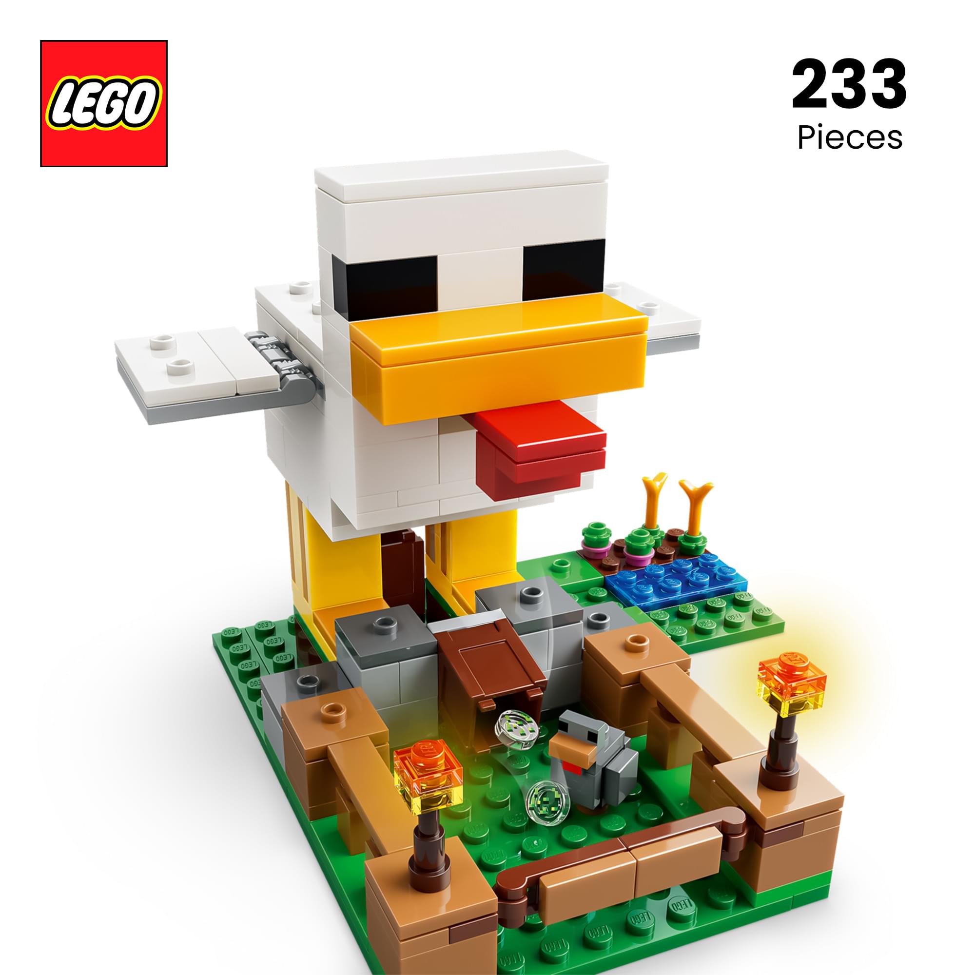 Minecraft LEGO 21585 Chicken Farm 233-Piece Building Set