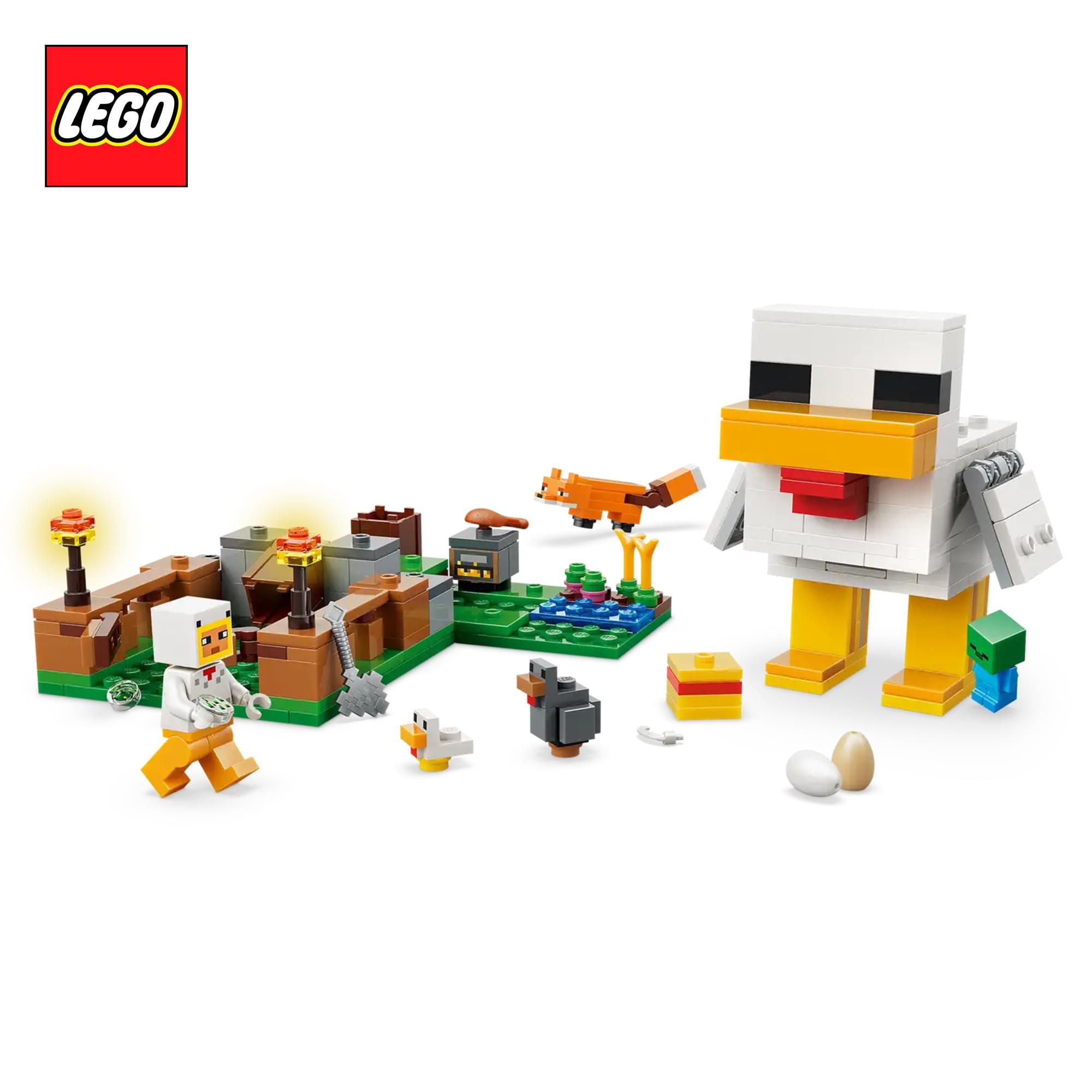 Minecraft LEGO 21585 Chicken Farm 233-Piece Building Set