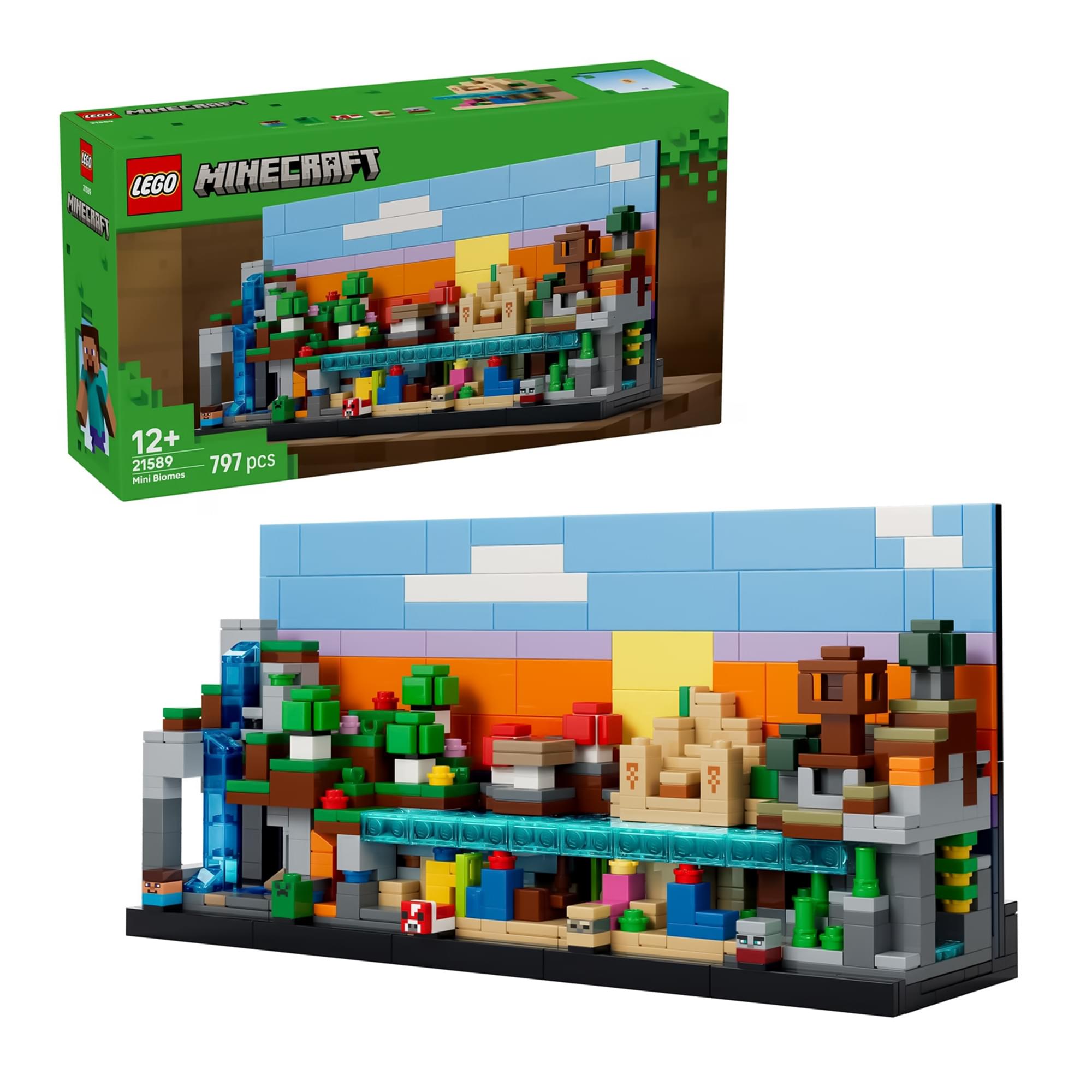 Minecraft LEGO 21589 Mini Biomes 797-Piece Building Set