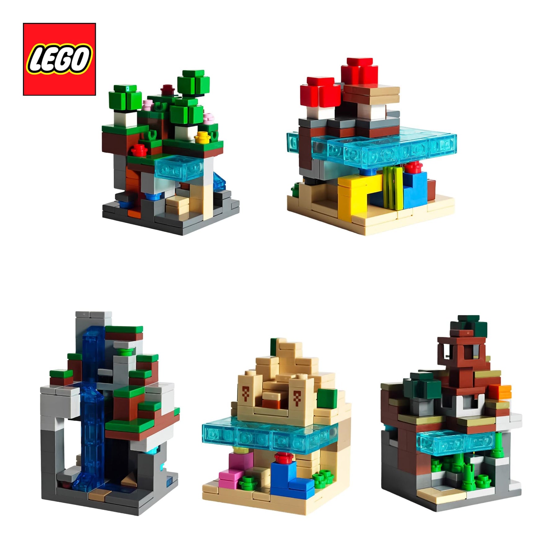 Minecraft LEGO 21589 Mini Biomes 797-Piece Building Set