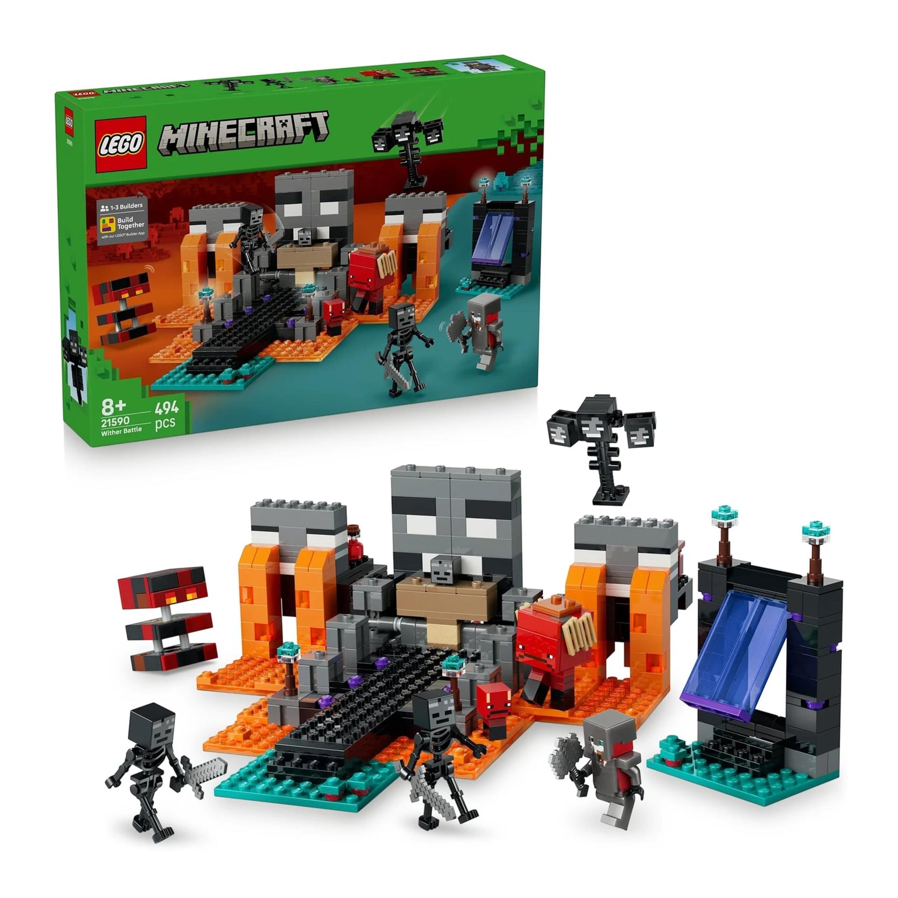 Minecraft LEGO 21590 Wither Battle 494-Piece Building Set