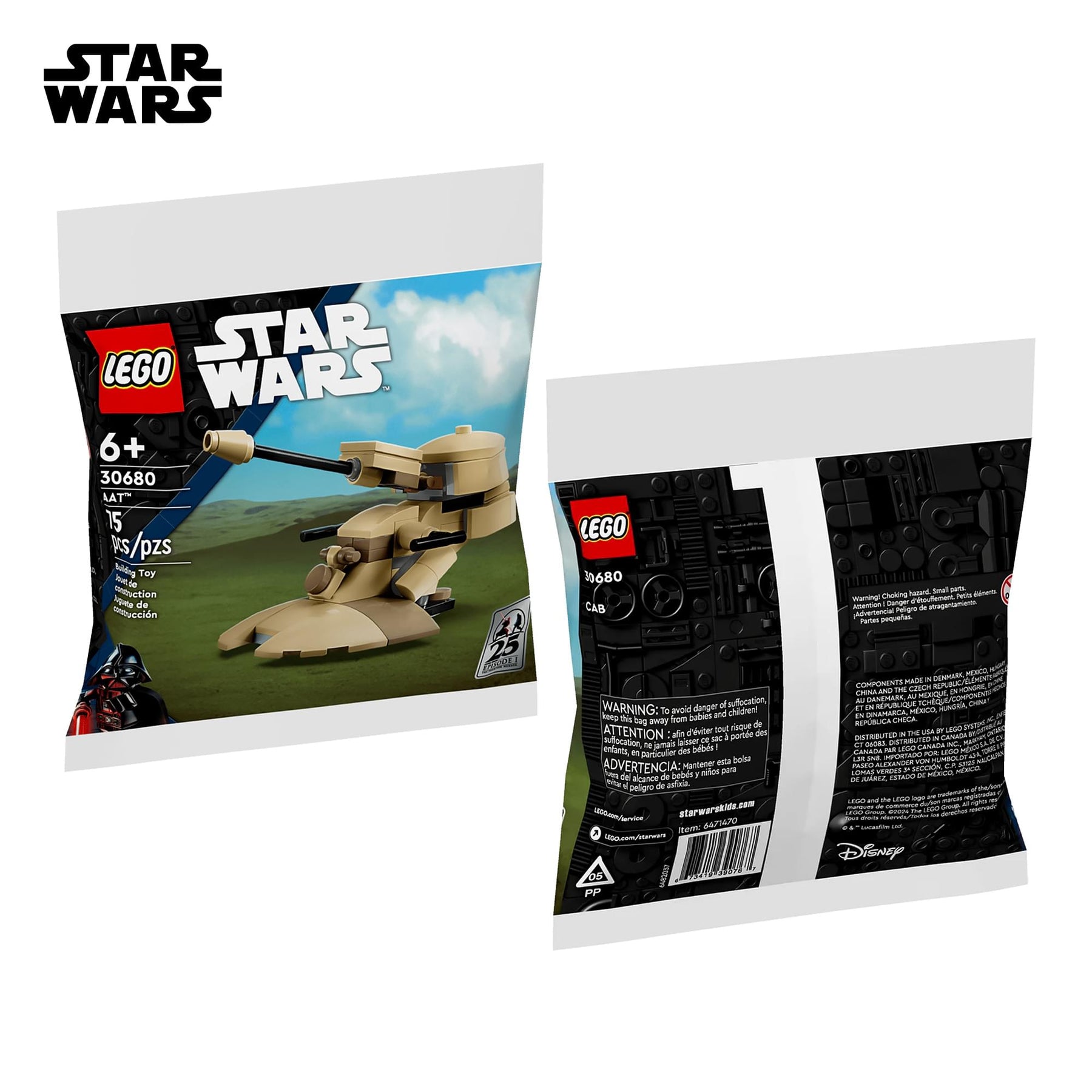 Star Wars LEGO 30680 25th Anniversary AAT 75-Piece Building Set