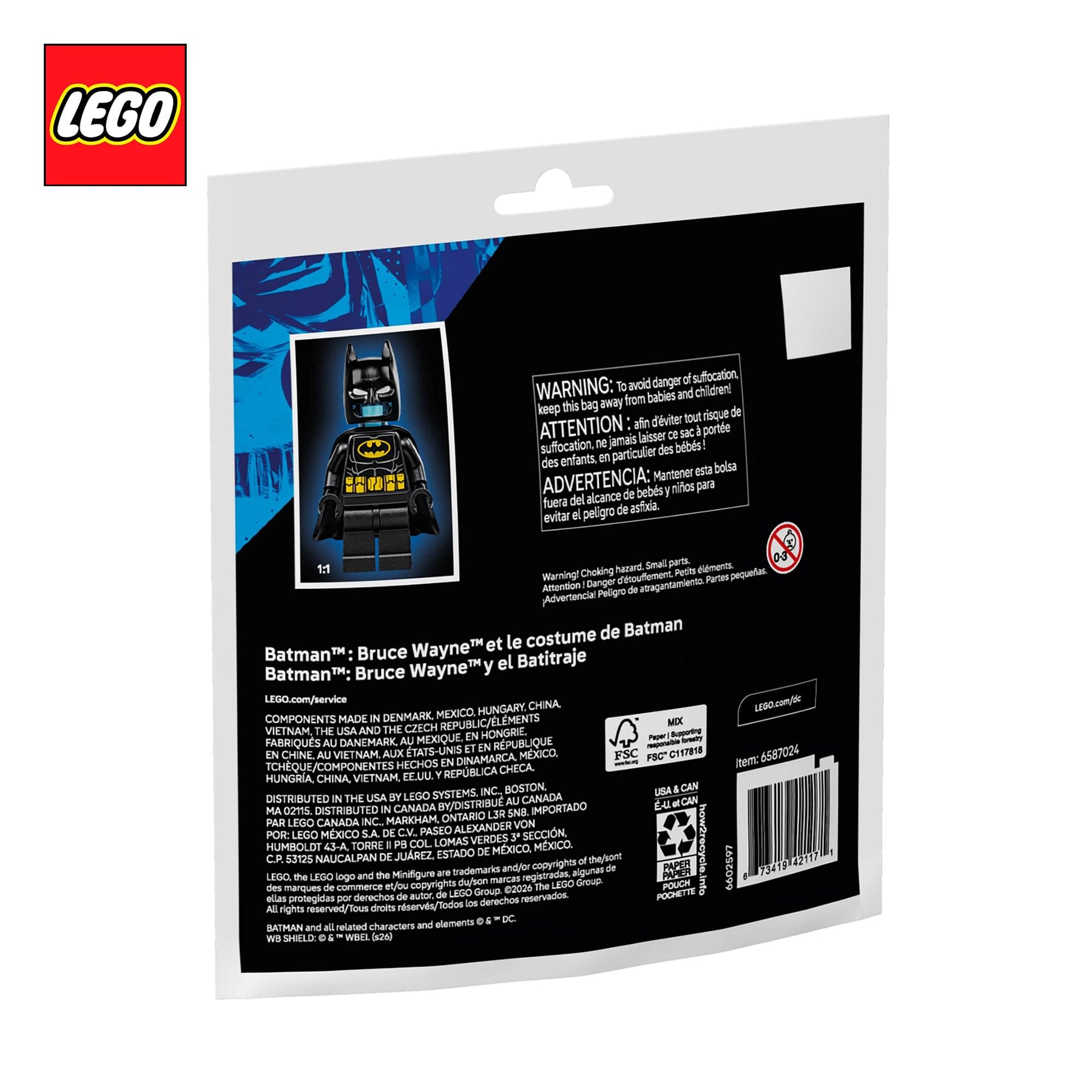 DC LEGO 30726 Batman Bruce Wayne and Batsuit Building Set