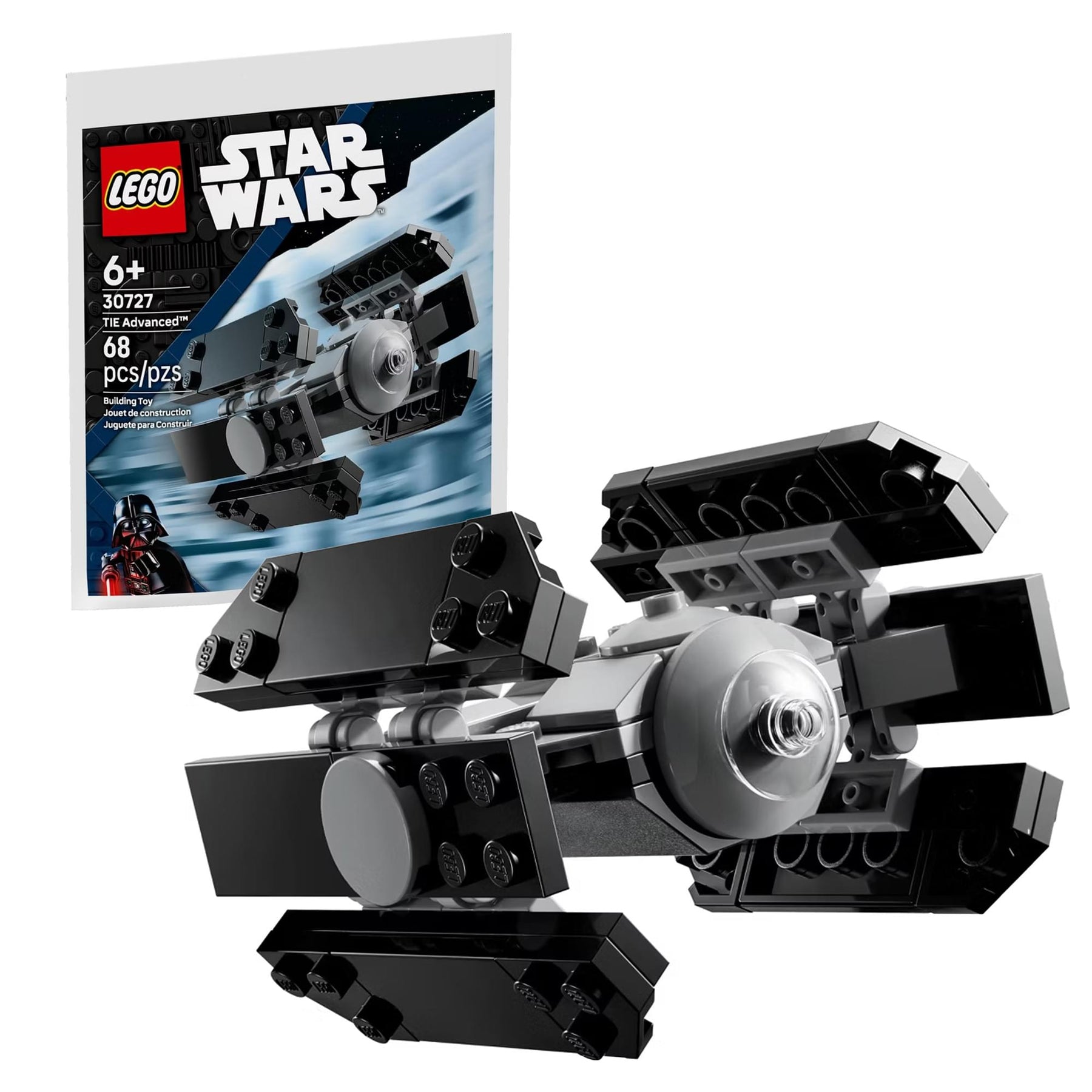 Star Wars LEGO 30727 TIE Advanced Mini-Build 68-Piece Building Set