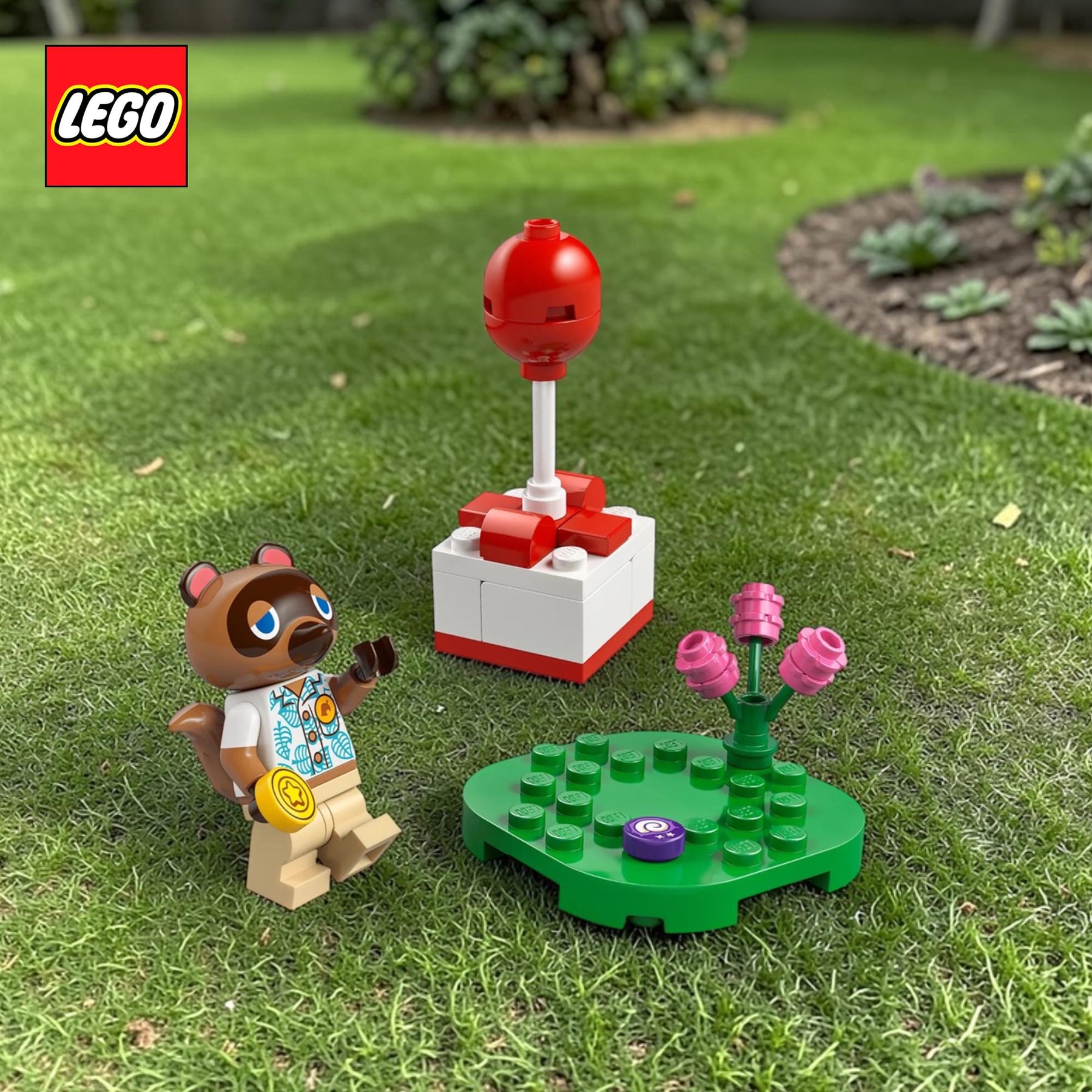 LEGO Animal Crossing 30731 Tom Nook and Flying Present 33-Piece Building Set