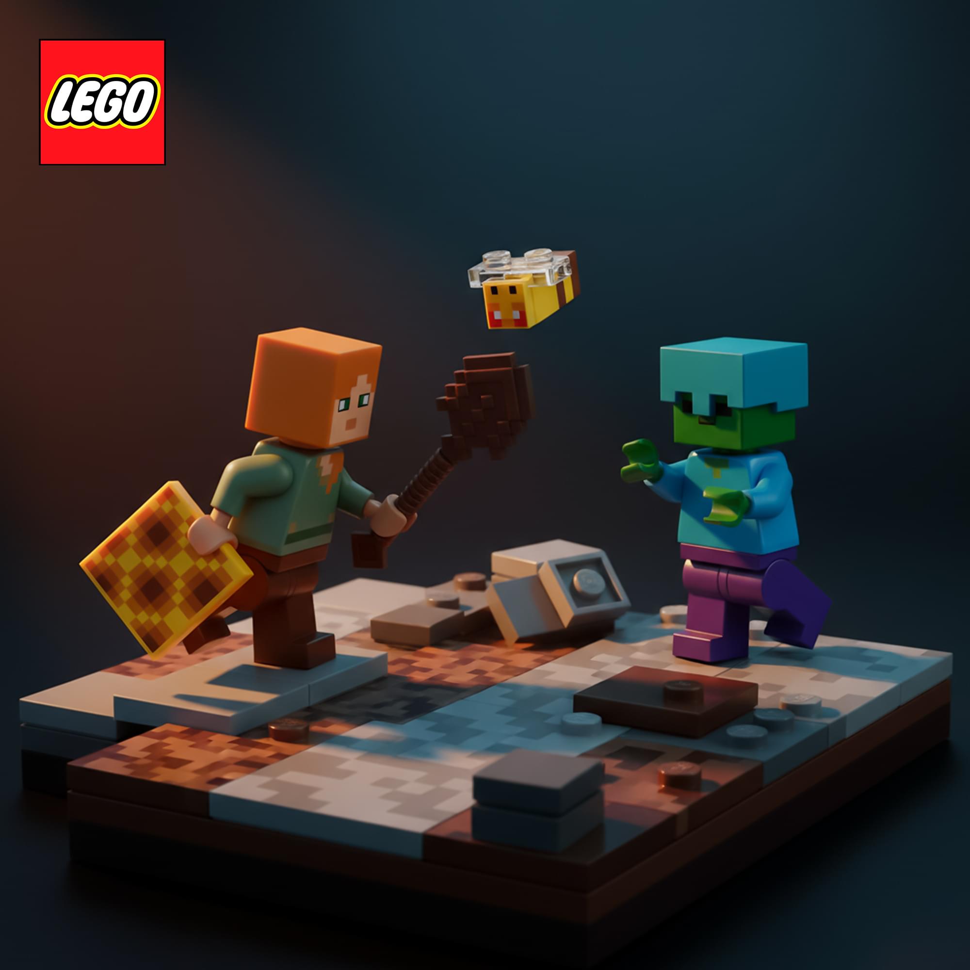 Minecraft LEGO 30732 Alex's Campfire Conflict Building Set