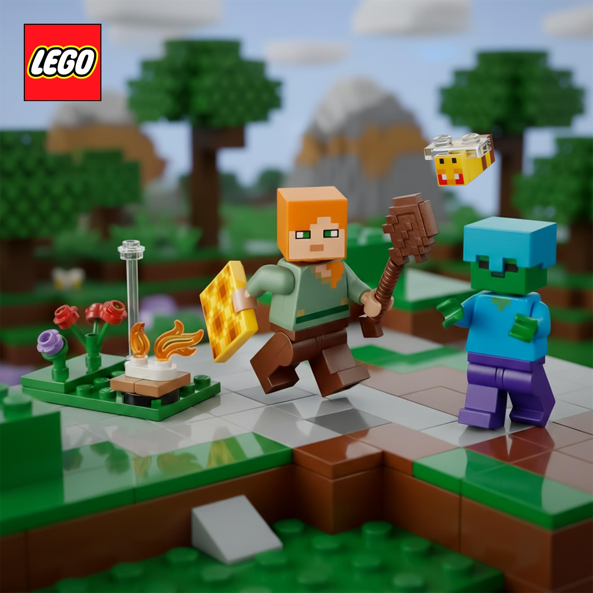 Minecraft LEGO 30732 Alex's Campfire Conflict Building Set
