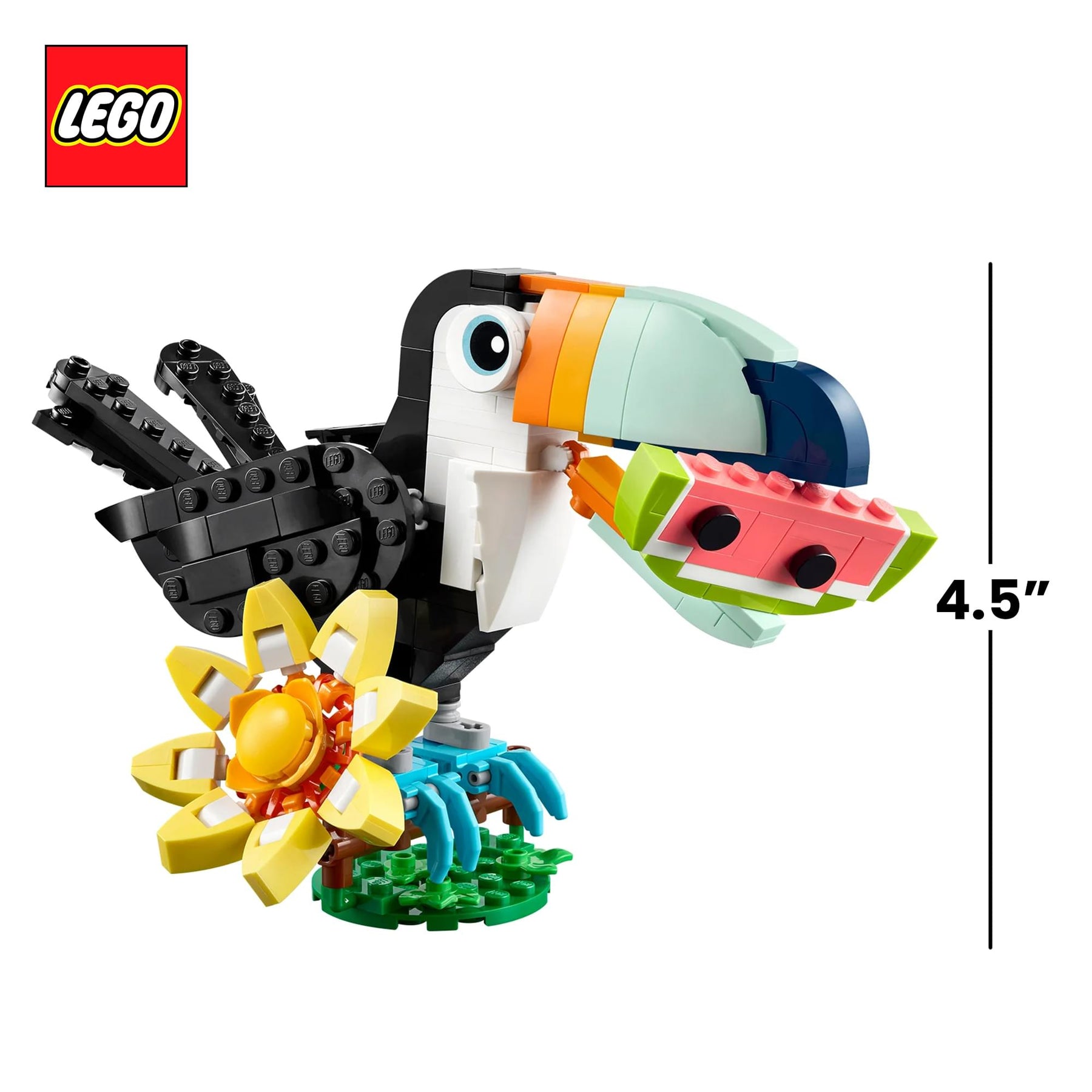 LEGO Creator 3 In 1 31173 Wild Animals: Tropical Toucan 225-Piece Building Set