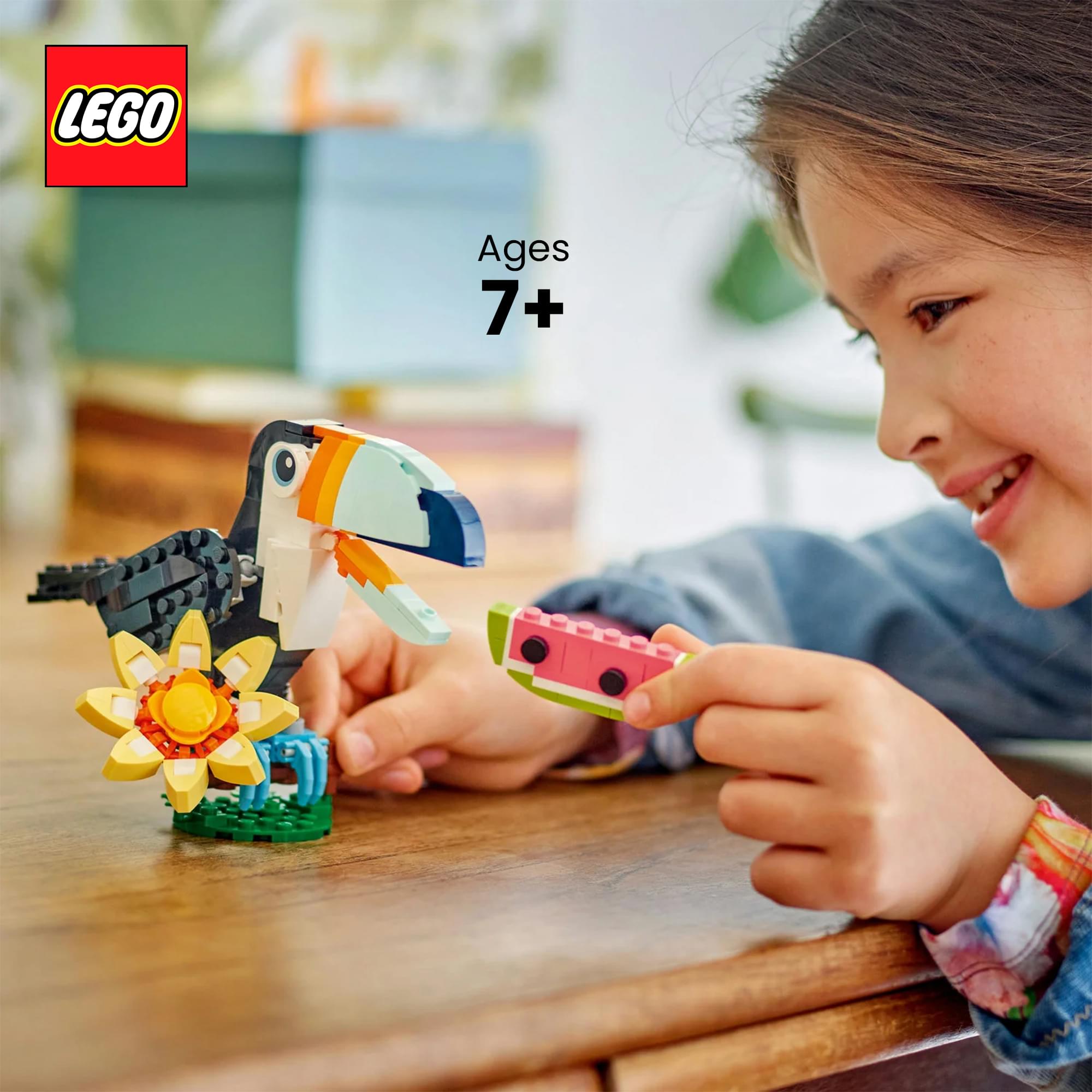 LEGO Creator 3 In 1 31173 Wild Animals: Tropical Toucan 225-Piece Building Set