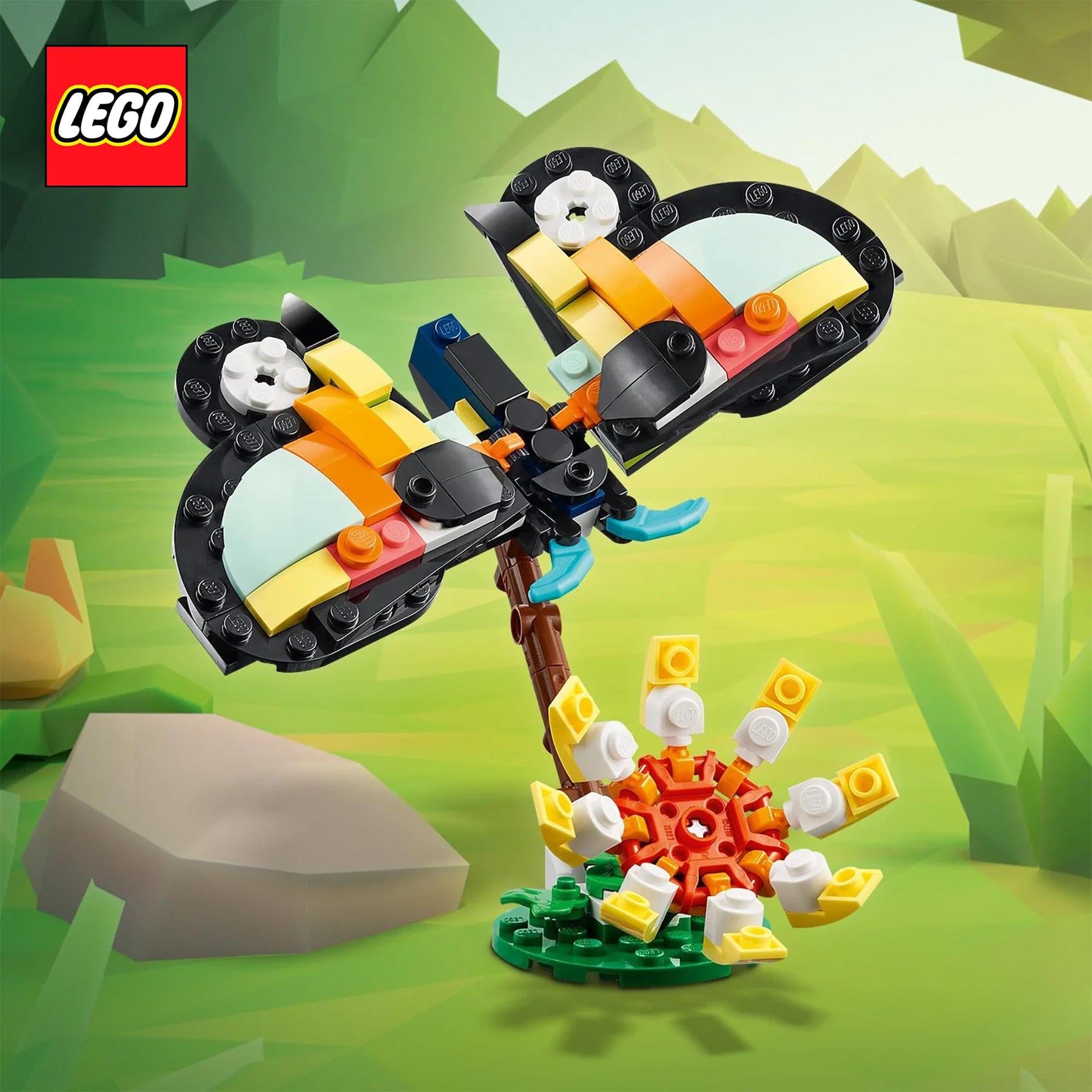 LEGO Creator 3 In 1 31173 Wild Animals: Tropical Toucan 225-Piece Building Set