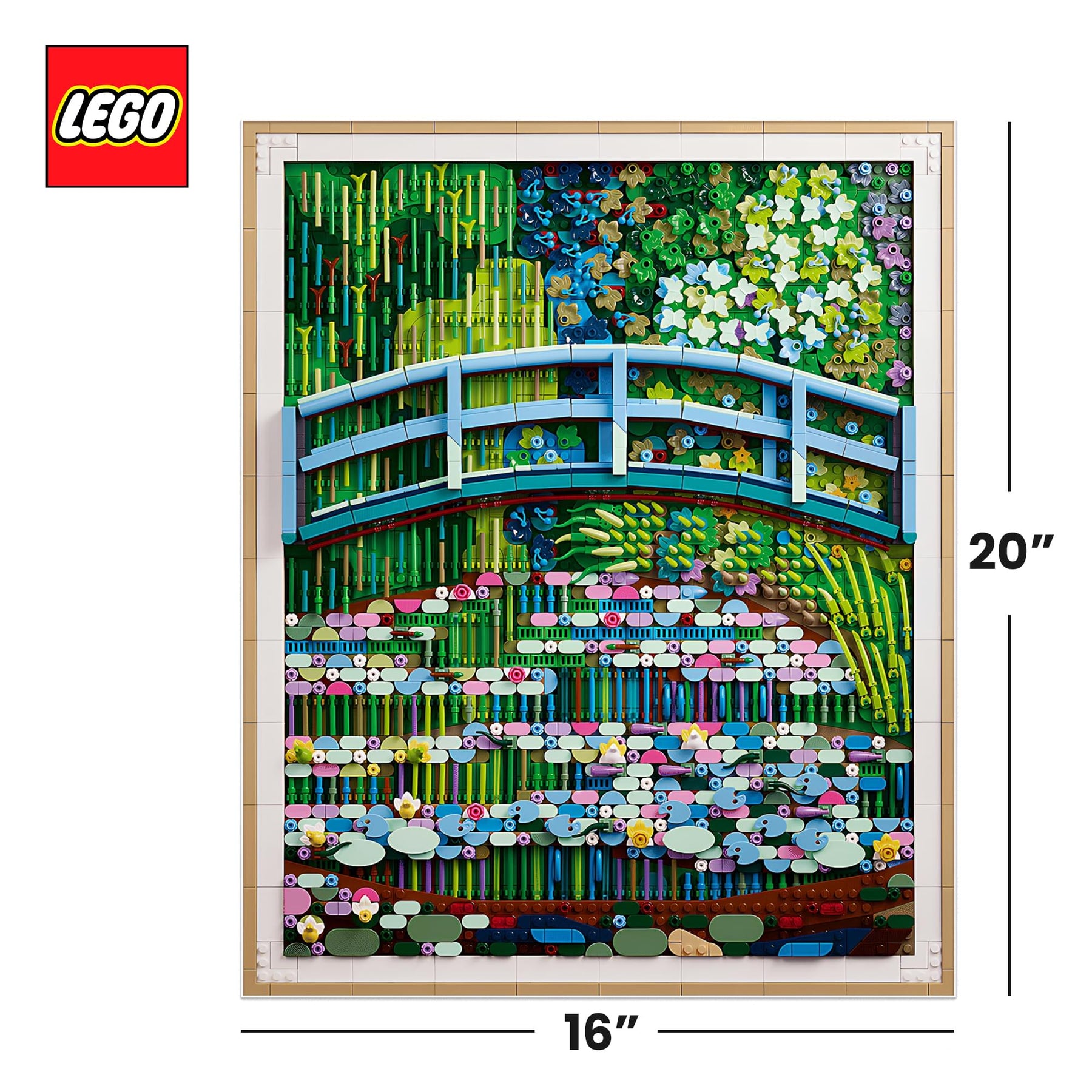 LEGO Art 31220 Claude Monet Bridge Over Pond 3179-Piece Building Set