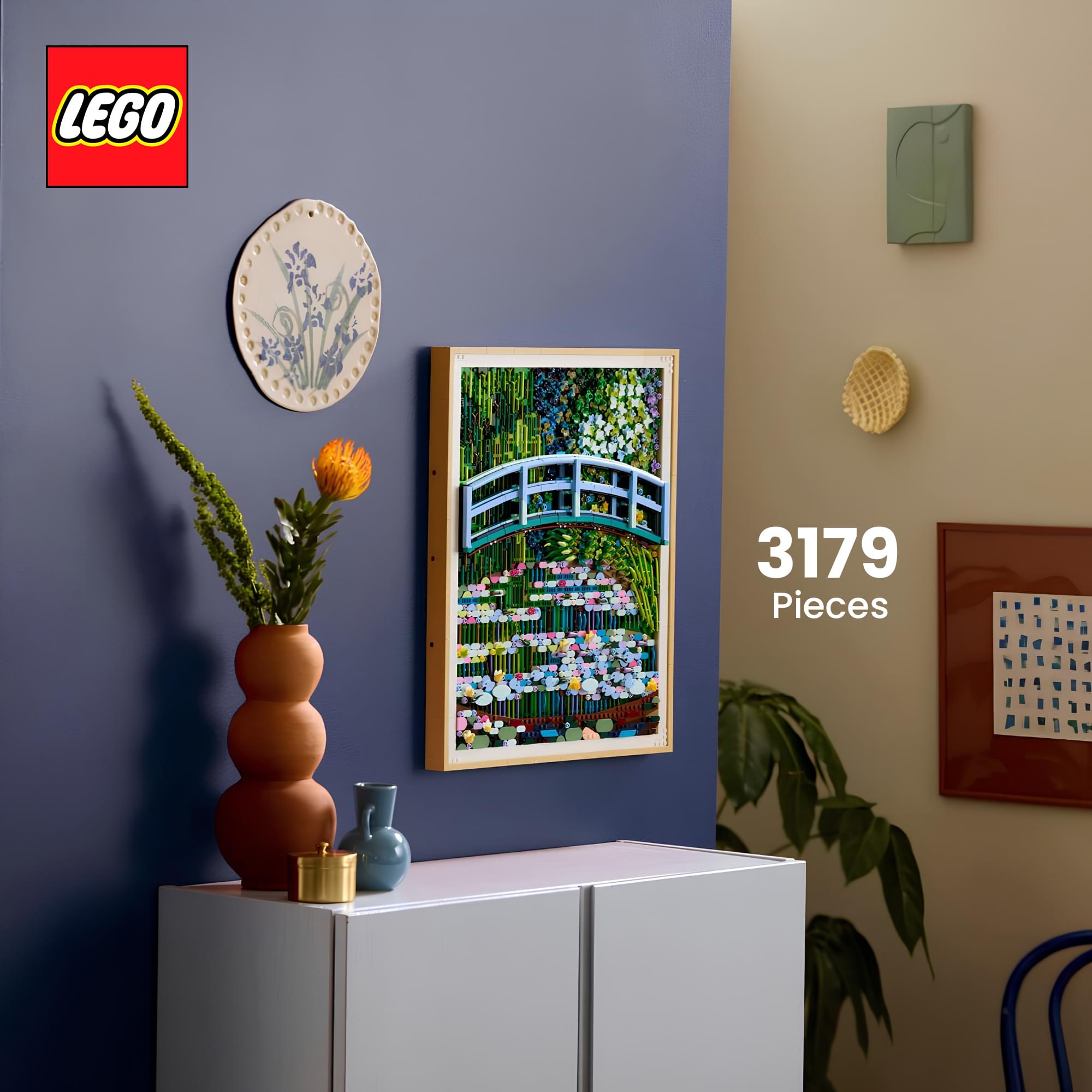 LEGO Art 31220 Claude Monet Bridge Over Pond 3179-Piece Building Set