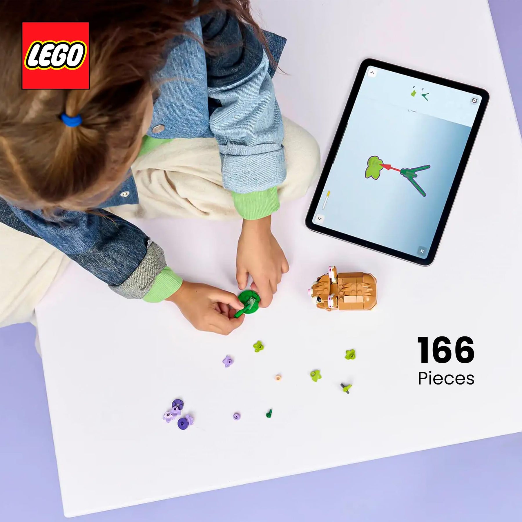 LEGO Creator 3 In 1 31376 Hamster With Flower 166-Piece Building Set