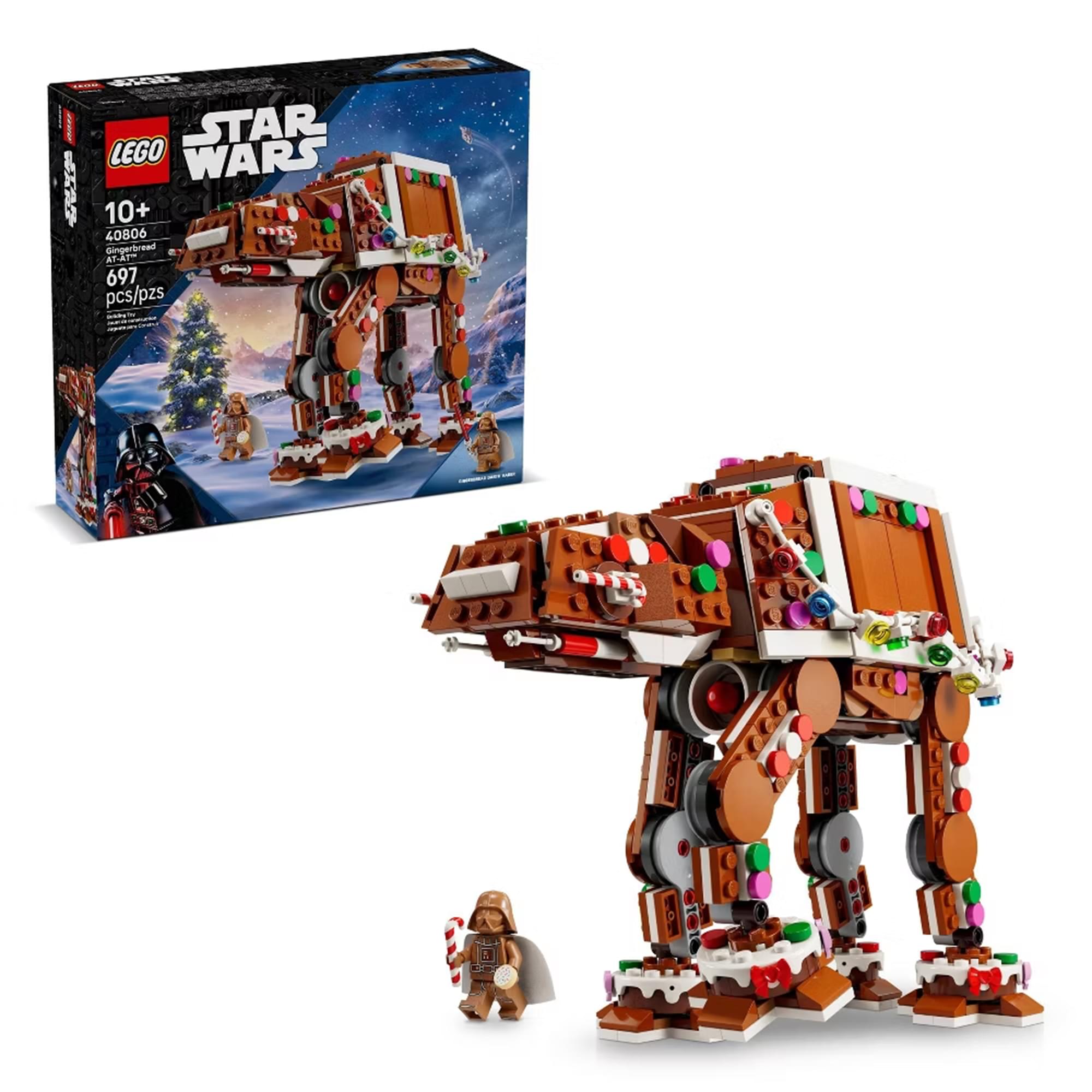 Star Wars LEGO 40806 Gingerbread AT-AT Walker 697-Piece Building Set