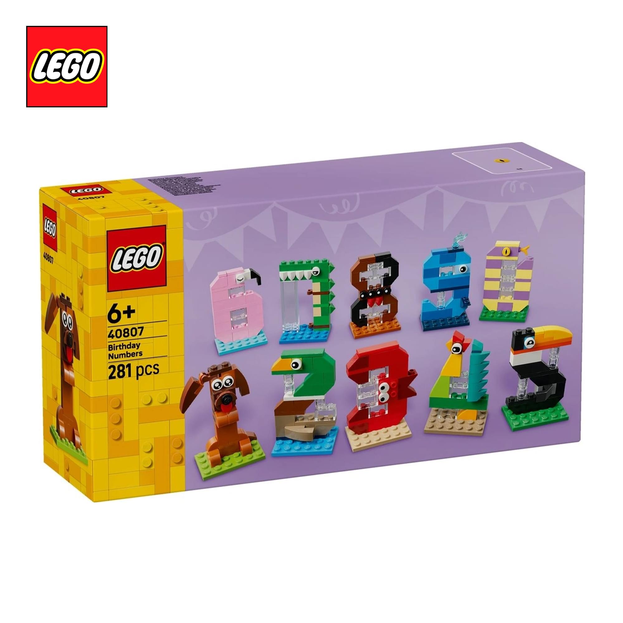LEGO 40807 Birthday Numbers 281-Piece Building Set