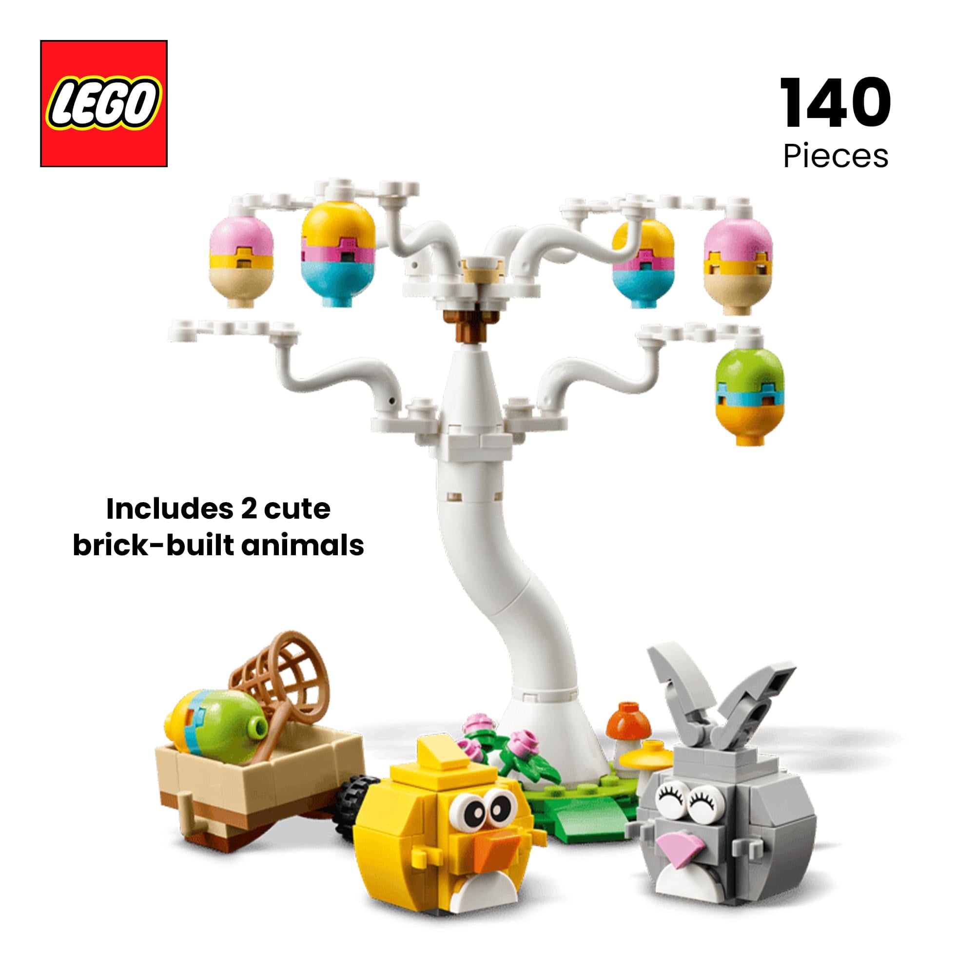 LEGO 40808 Easter Bunny and Chick Egg Hunt 386-Piece Building Set
