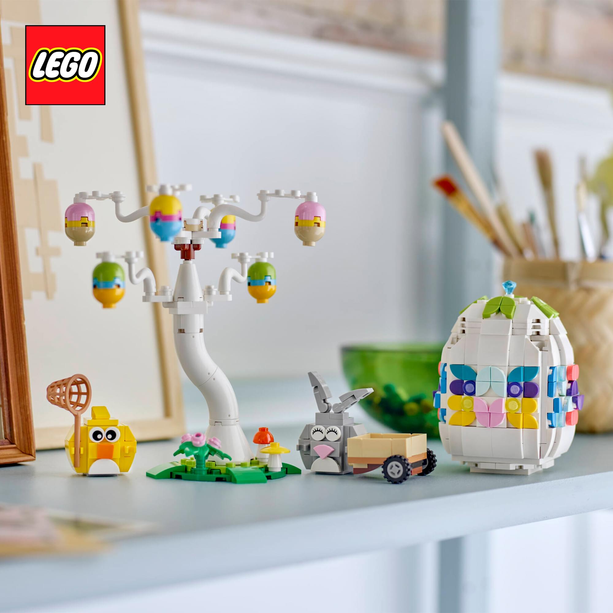 LEGO 40808 Easter Bunny and Chick Egg Hunt 386-Piece Building Set