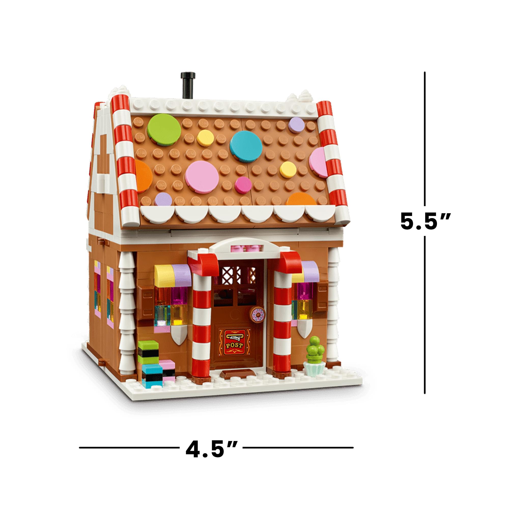LEGO 40809 Festive Gingerbread House 496-Piece Building Set