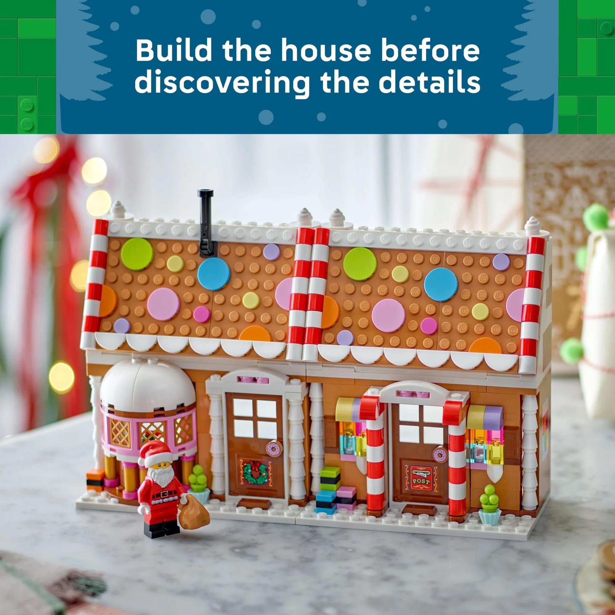 LEGO 40809 Festive Gingerbread House 496-Piece Building Set