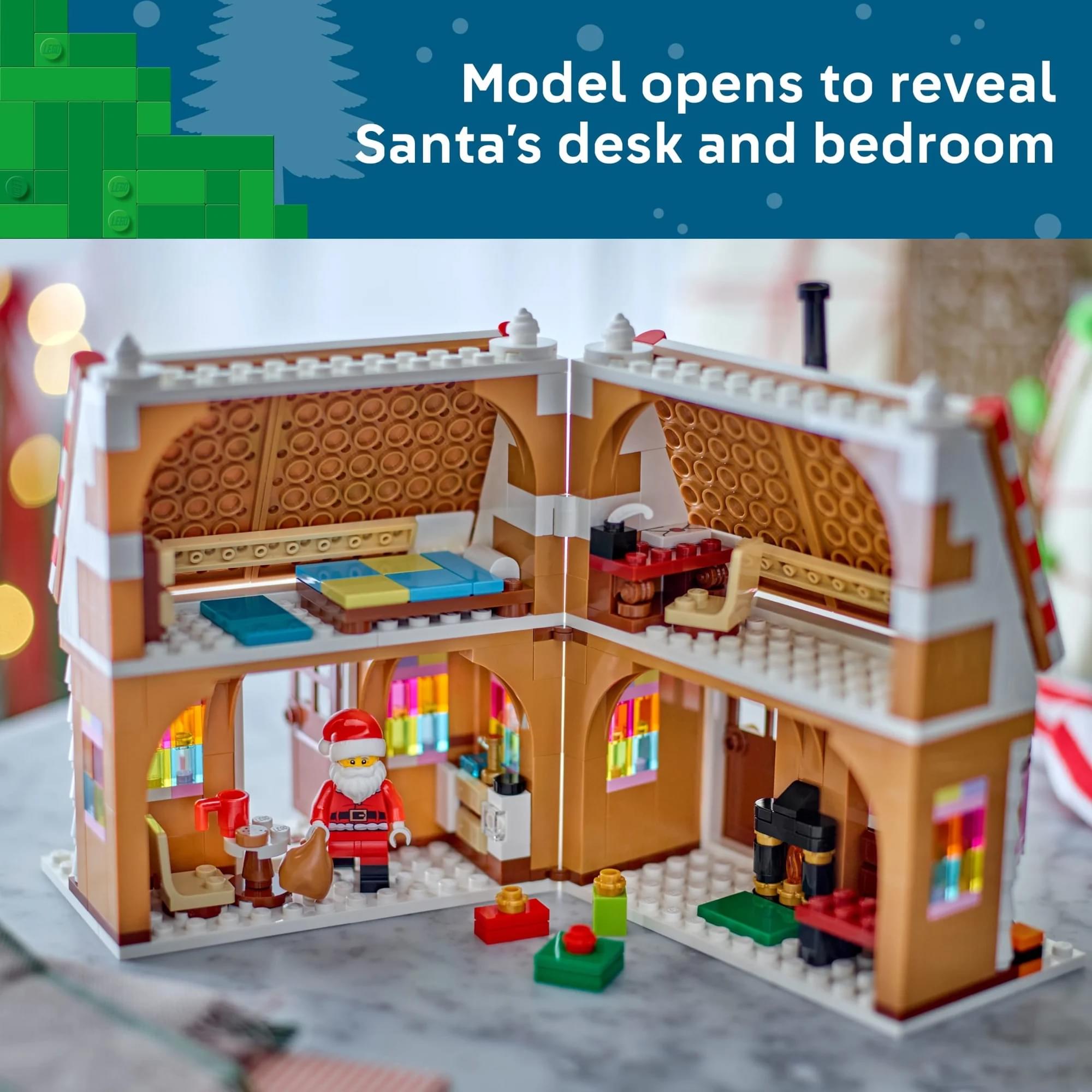 LEGO 40809 Festive Gingerbread House 496-Piece Building Set