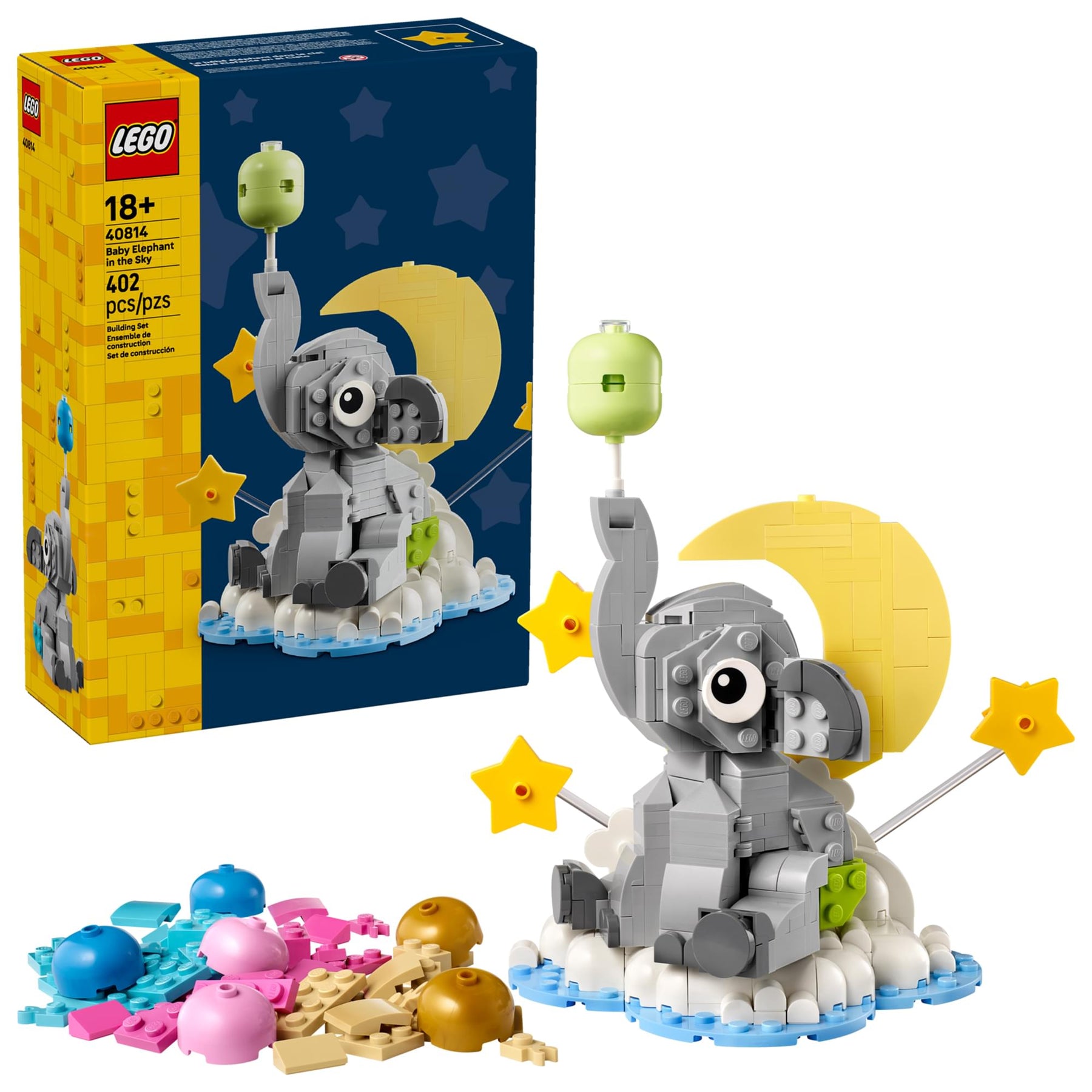 LEGO 40814 Baby Elephant In The Sky 402-Piece Building Set