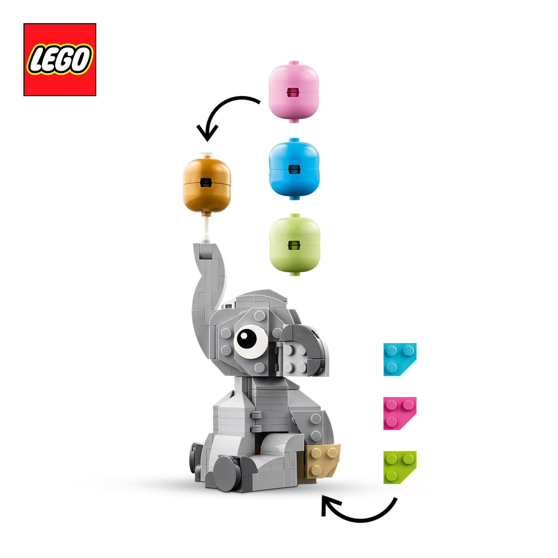 LEGO 40814 Baby Elephant In The Sky 402-Piece Building Set