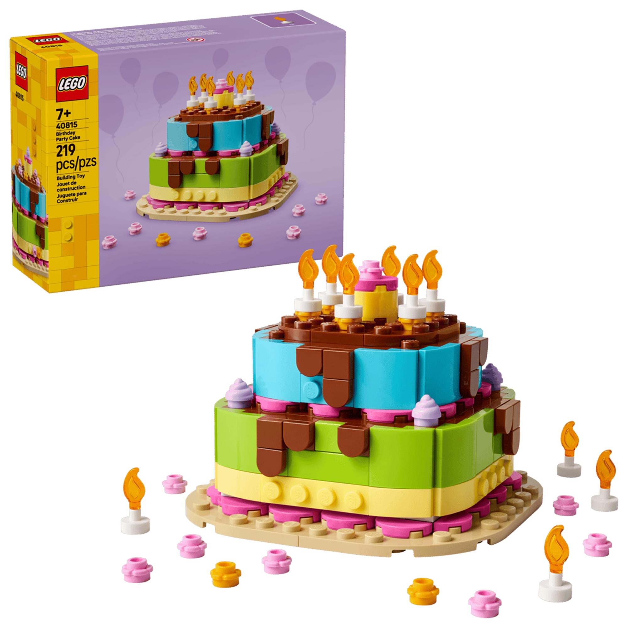 LEGO 40815 Birthday Party Cake 219-Piece Building Set