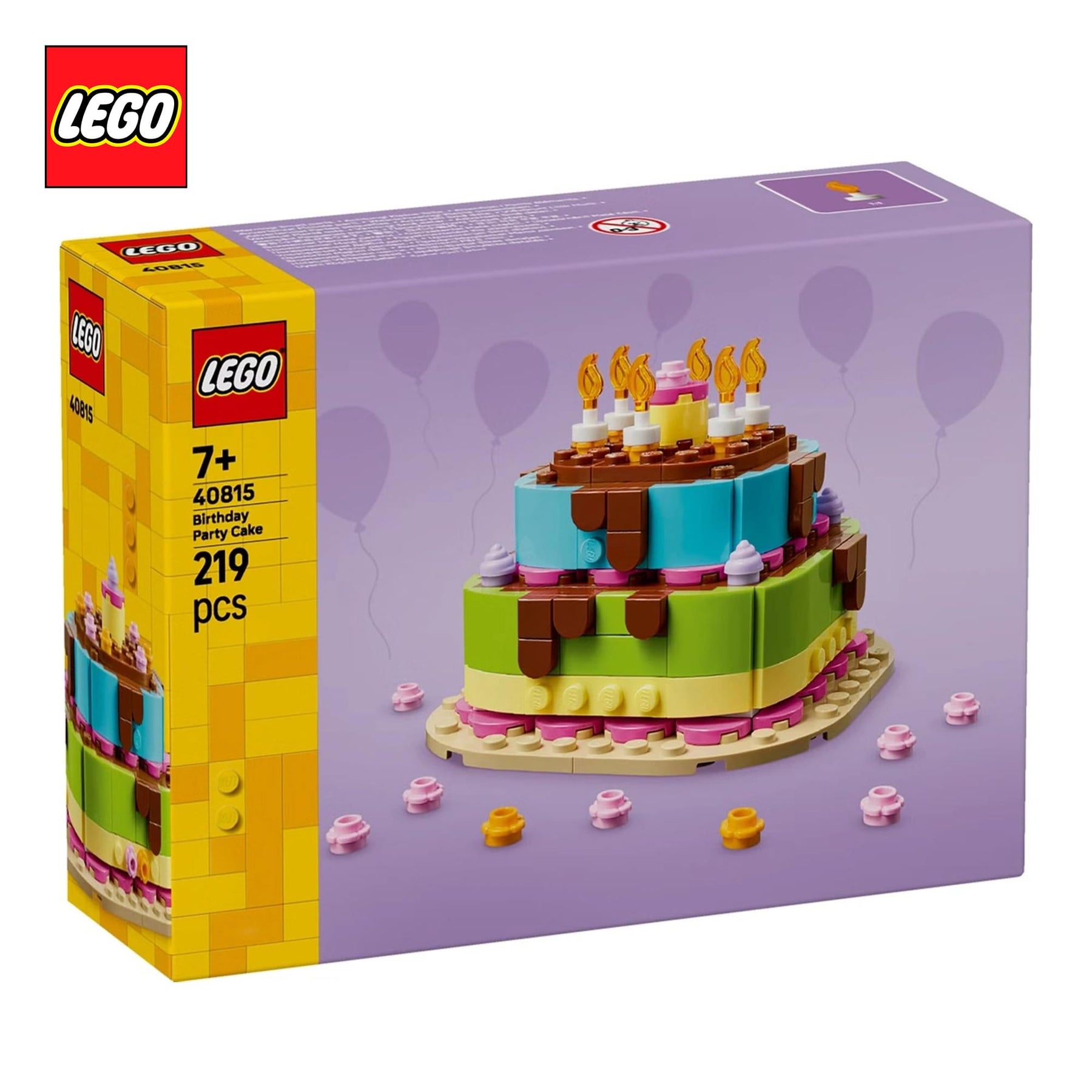 LEGO 40815 Birthday Party Cake 219-Piece Building Set