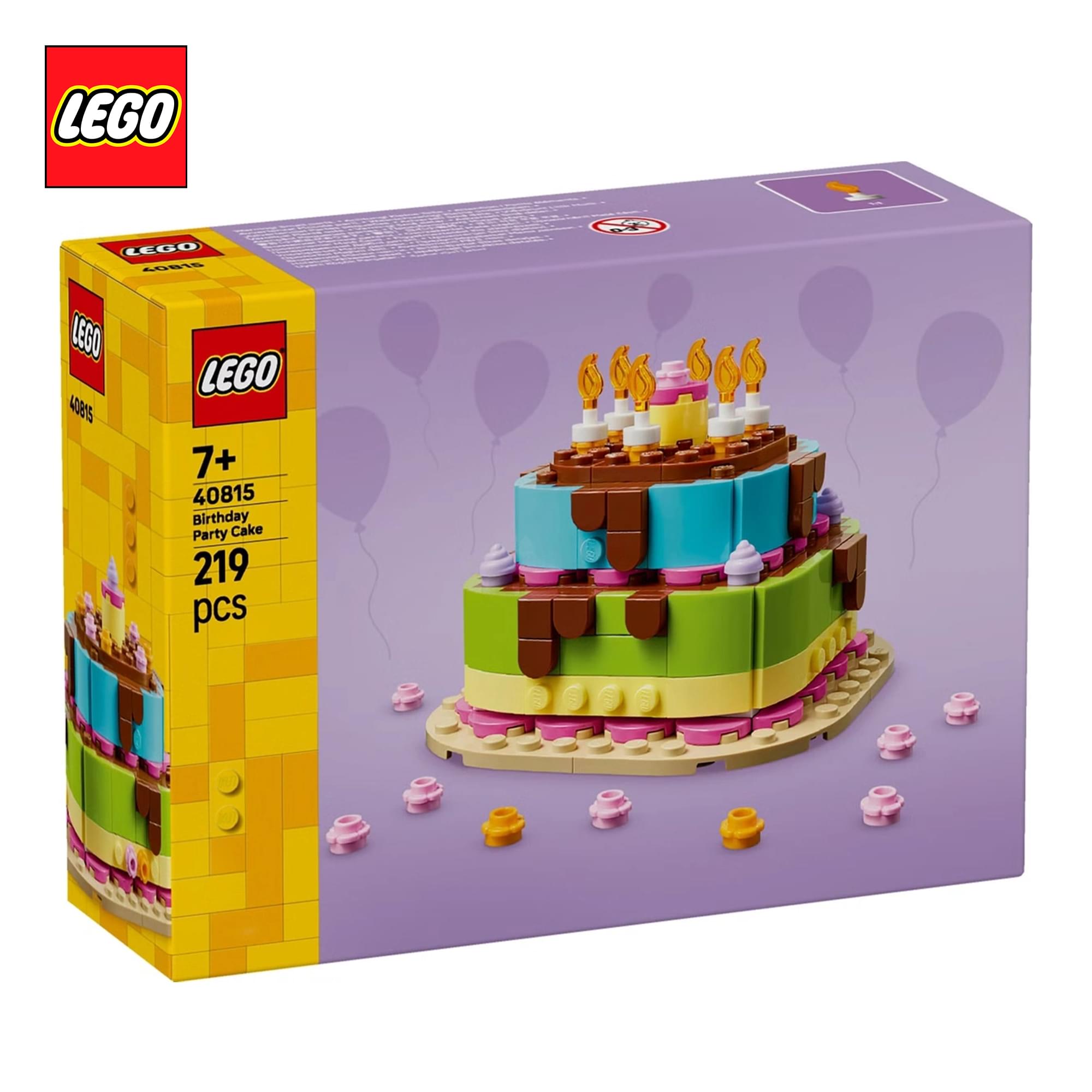 LEGO 40815 Birthday Party Cake 219-Piece Building Set