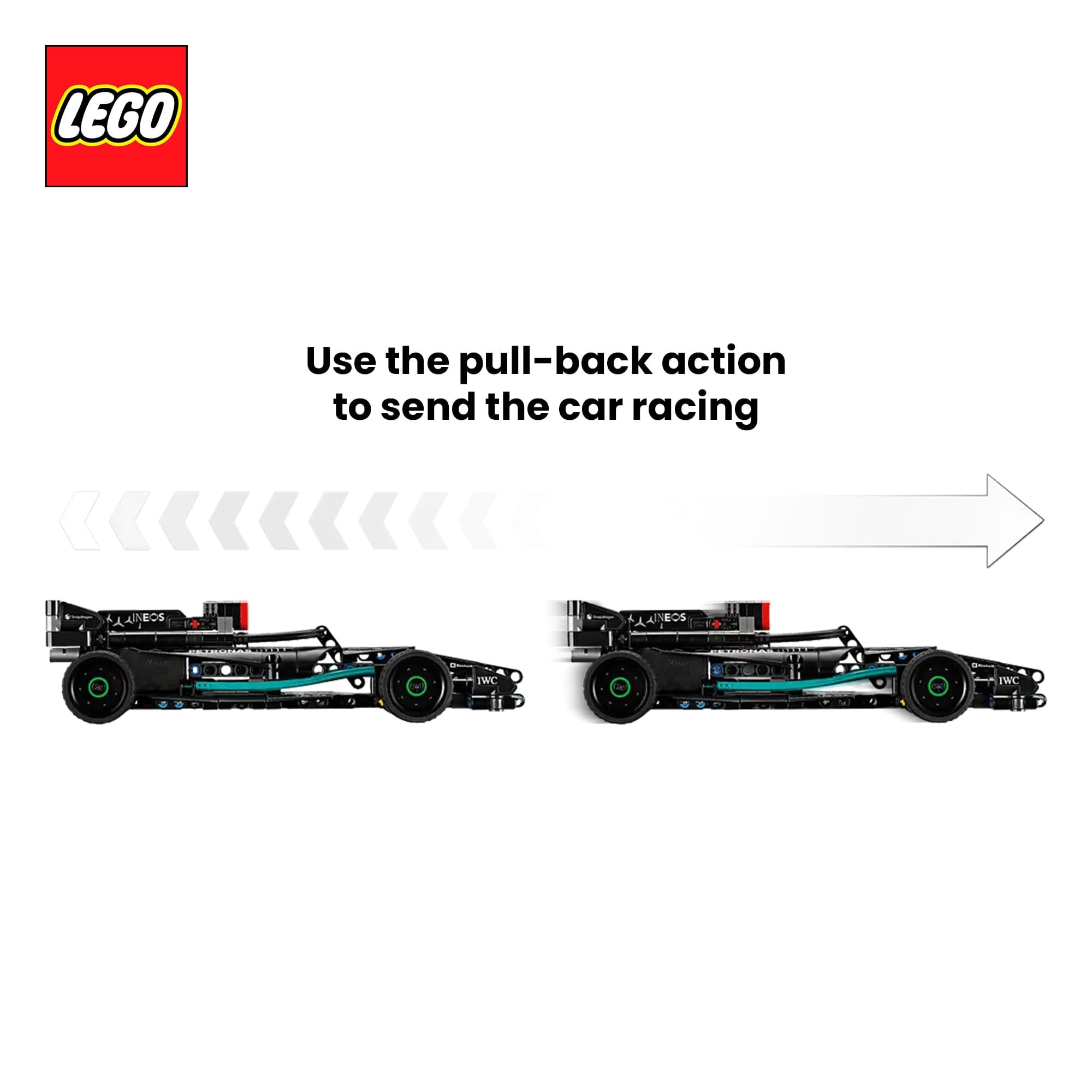 LEGO Technic 42165 Mercedes-AMG F1 W14 Pull-Back 267-Piece Building Set