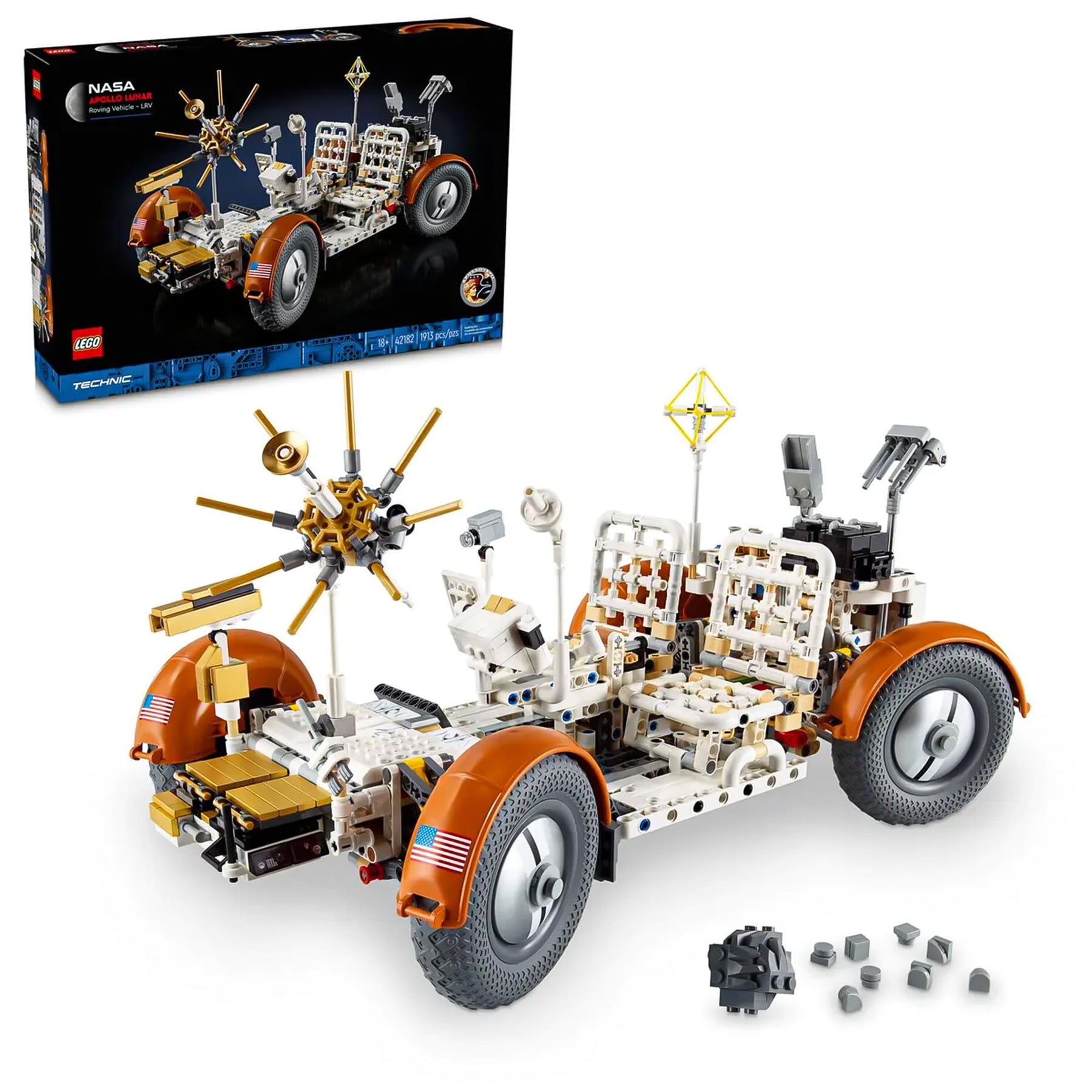LEGO Technic 42182 NASA Apollo Lunar Roving Vehicle LRV 1913-Piece Building Set