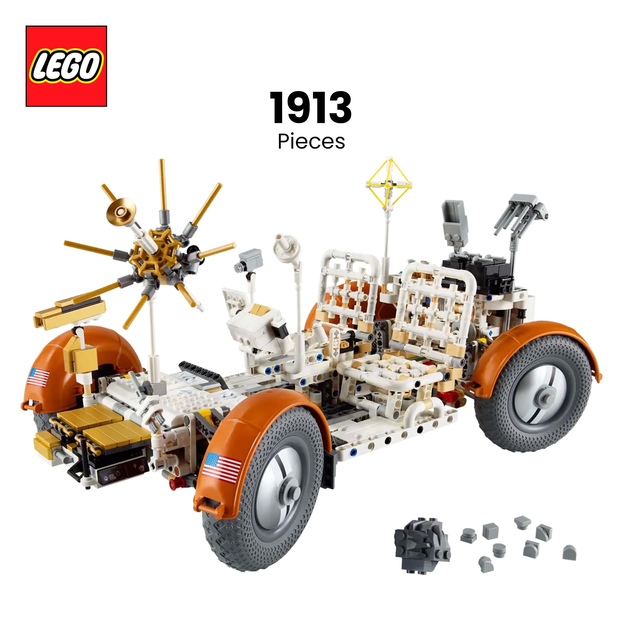 LEGO Technic 42182 NASA Apollo Lunar Roving Vehicle LRV 1913-Piece Building Set
