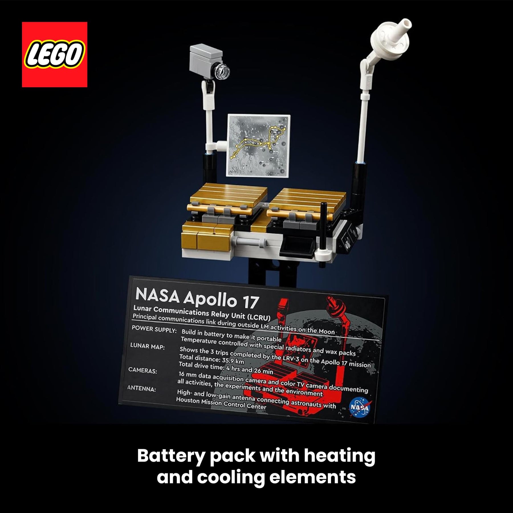 LEGO Technic 42182 NASA Apollo Lunar Roving Vehicle LRV 1913-Piece Building Set