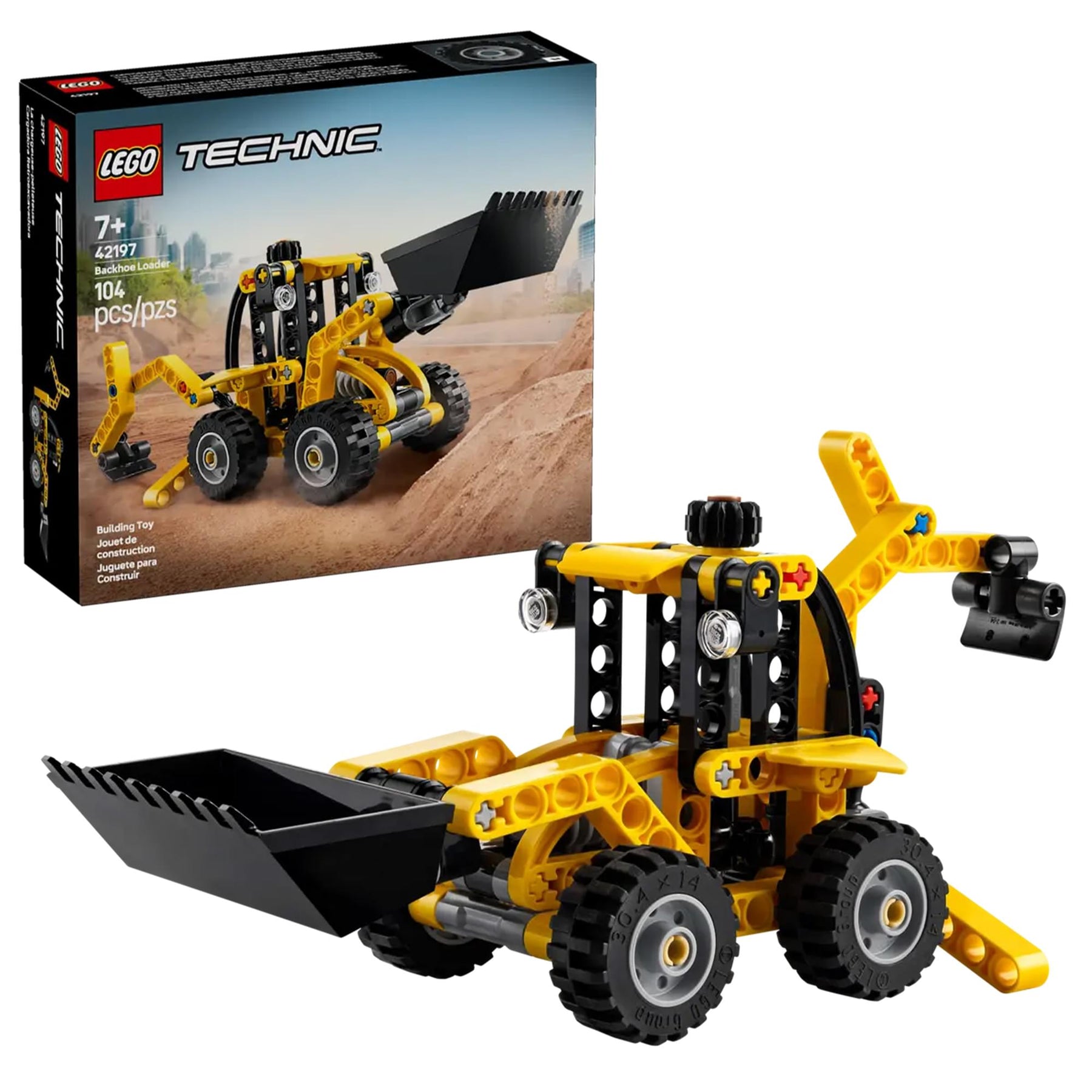 LEGO Technic 42197 Backhoe Loader 104-Piece Building Set