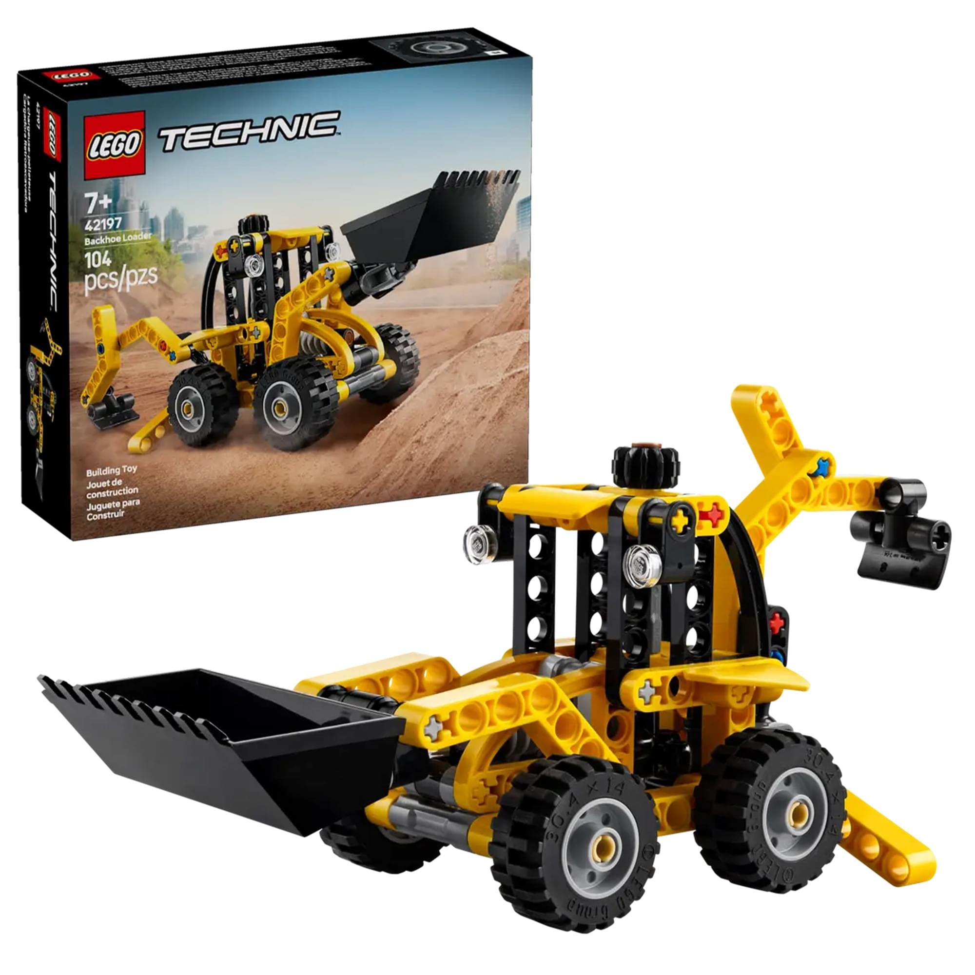 LEGO Technic 42197 Backhoe Loader 104-Piece Building Set
