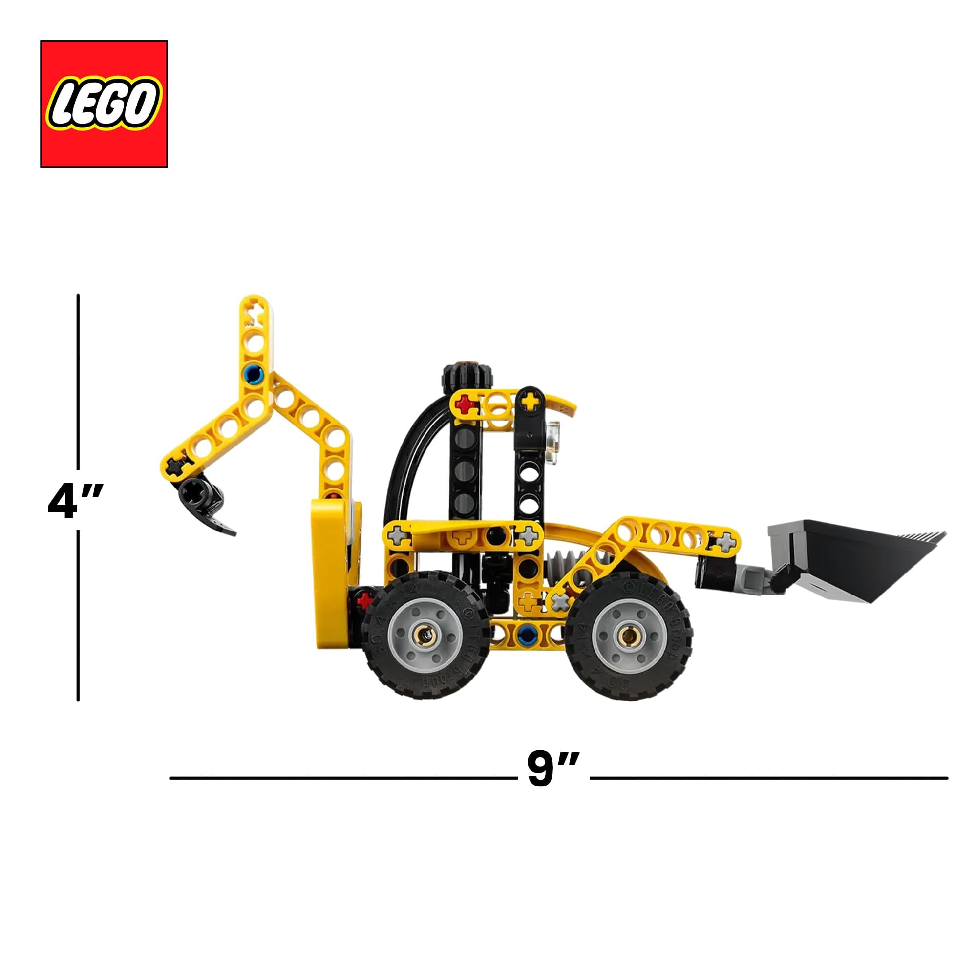 LEGO Technic 42197 Backhoe Loader 104-Piece Building Set
