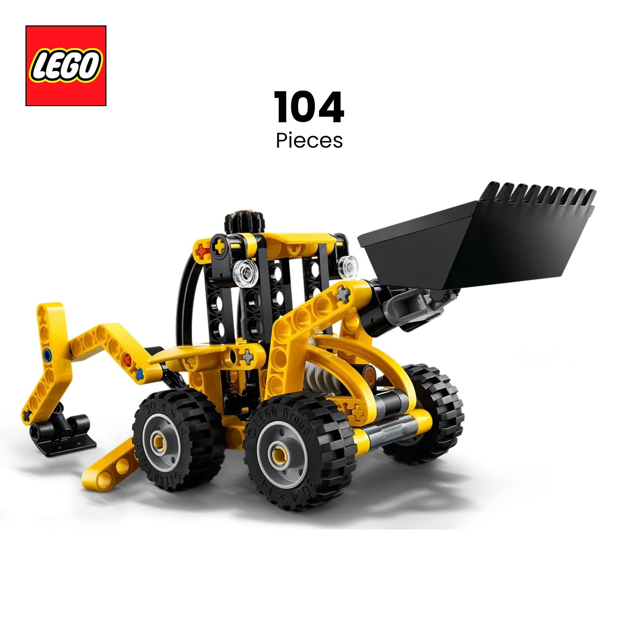 LEGO Technic 42197 Backhoe Loader 104-Piece Building Set