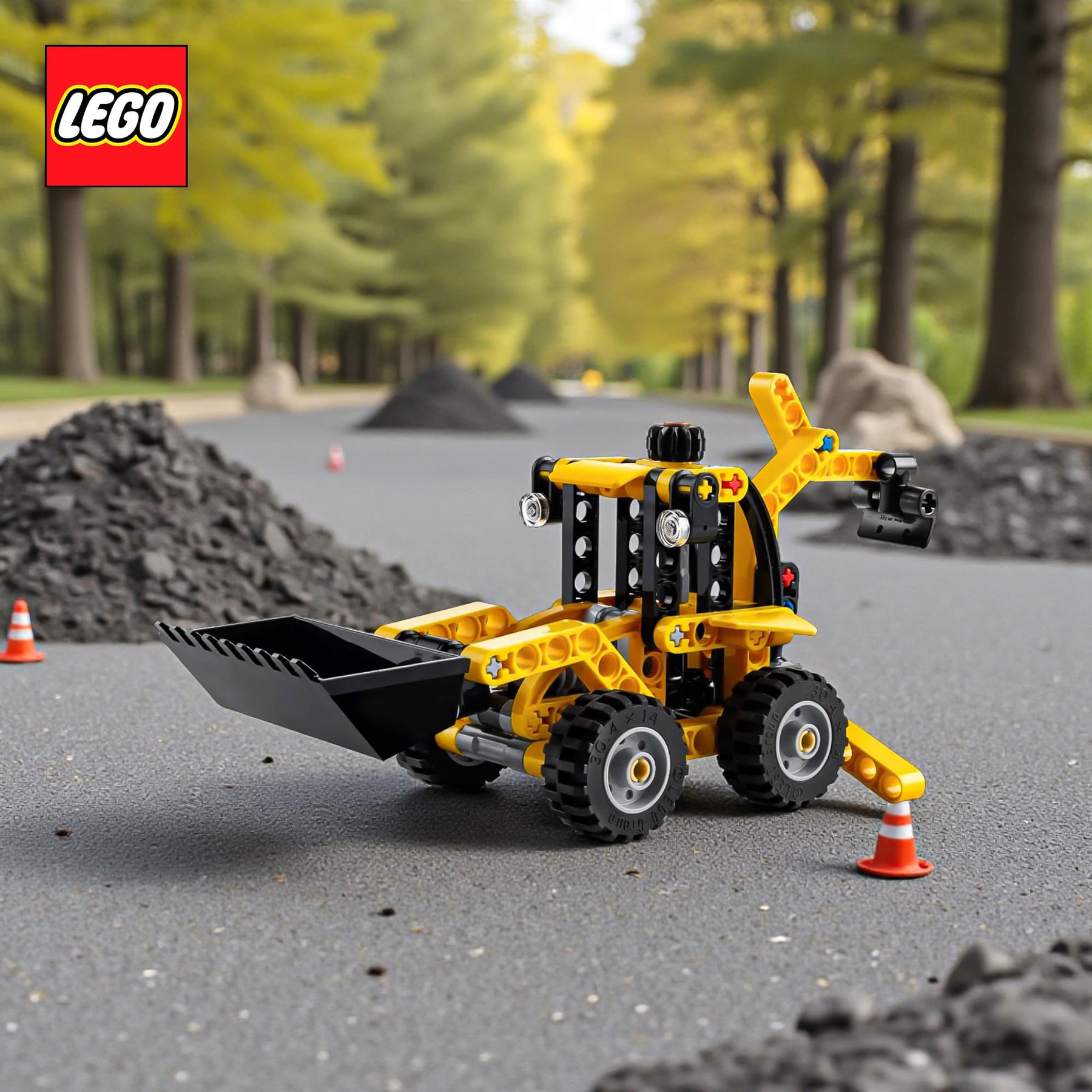 LEGO Technic 42197 Backhoe Loader 104-Piece Building Set