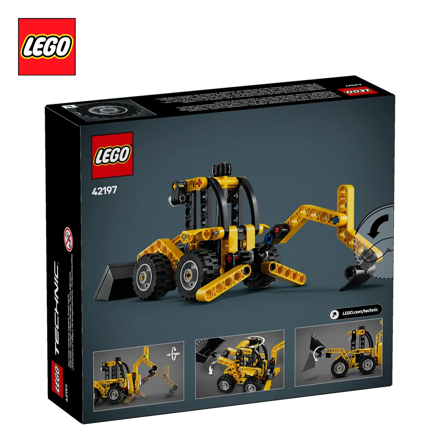 LEGO Technic 42197 Backhoe Loader 104-Piece Building Set