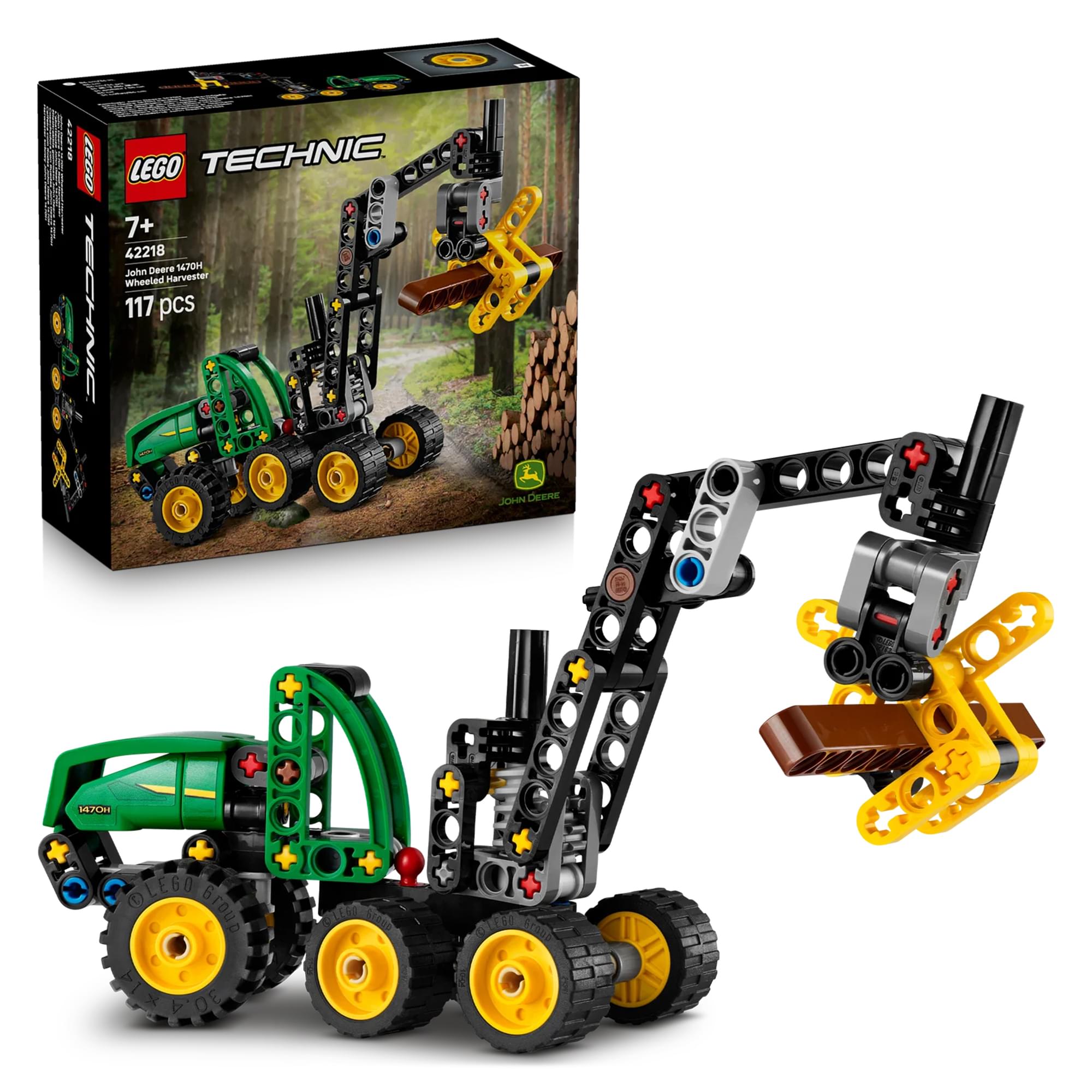 LEGO Technic 42218 John Deere 1470H Wheeled Harvester 117-Piece Building Set