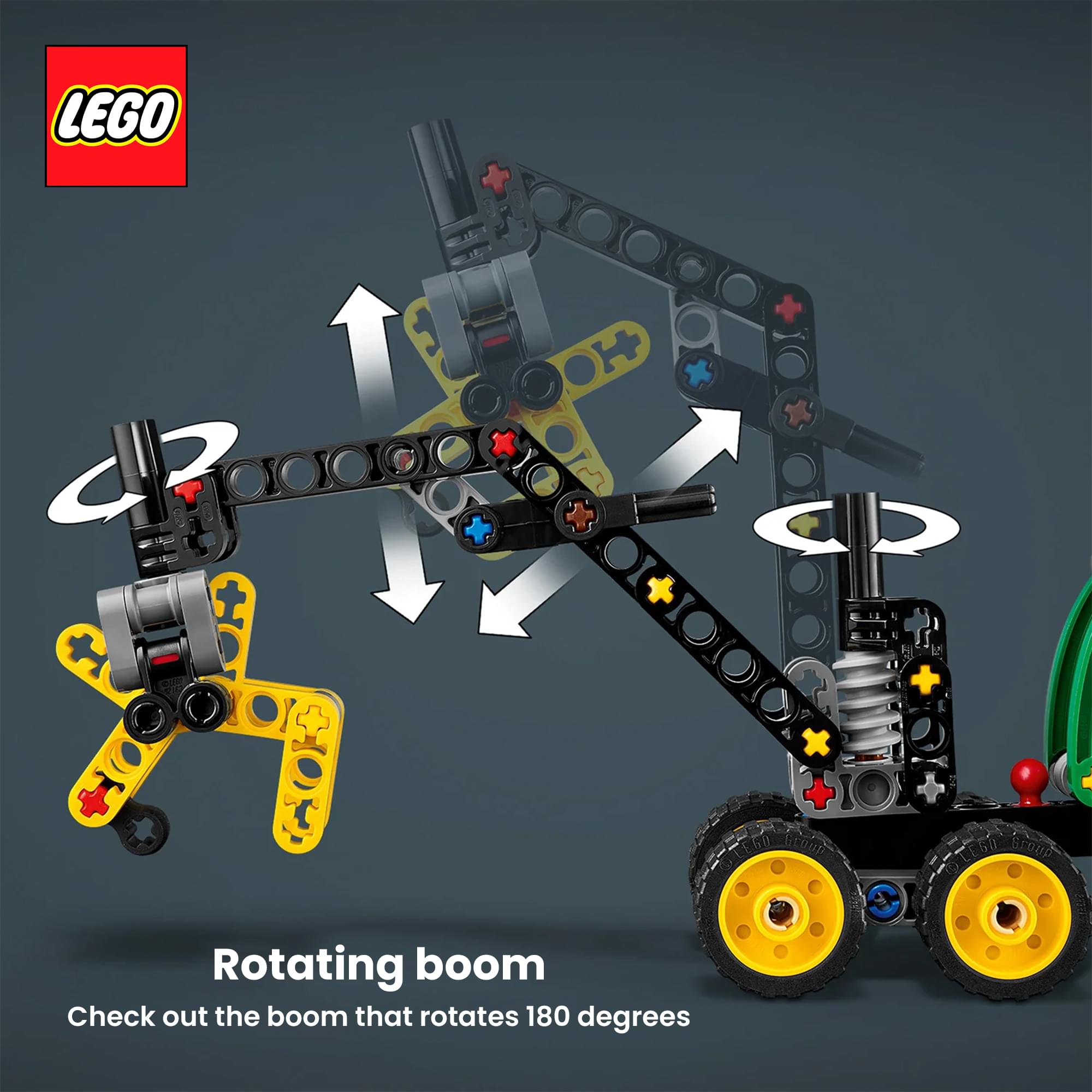 LEGO Technic 42218 John Deere 1470H Wheeled Harvester 117-Piece Building Set