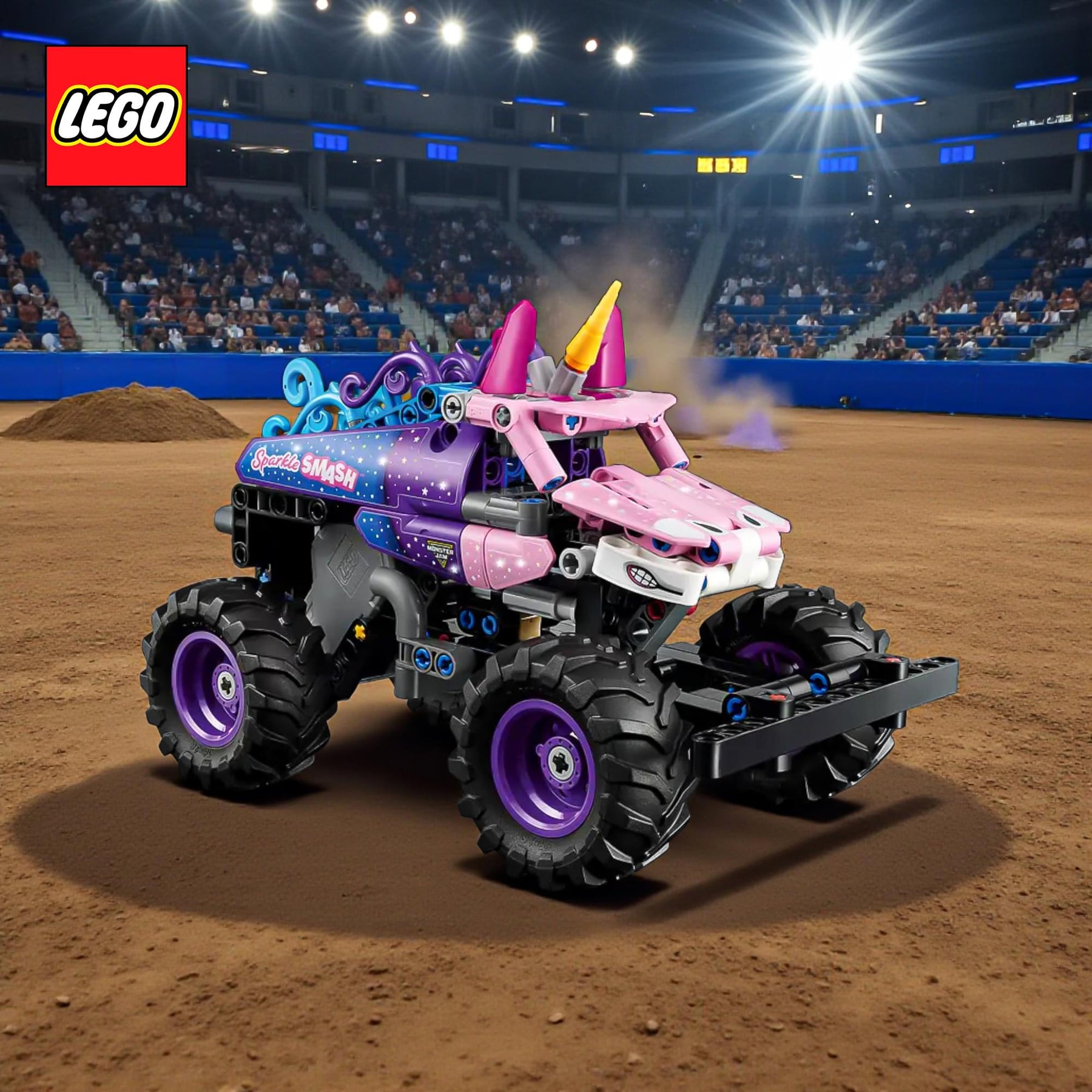 LEGO Technic 42220 Monster Jam Sparkle Smash Pull-Back 243-Piece Building Set