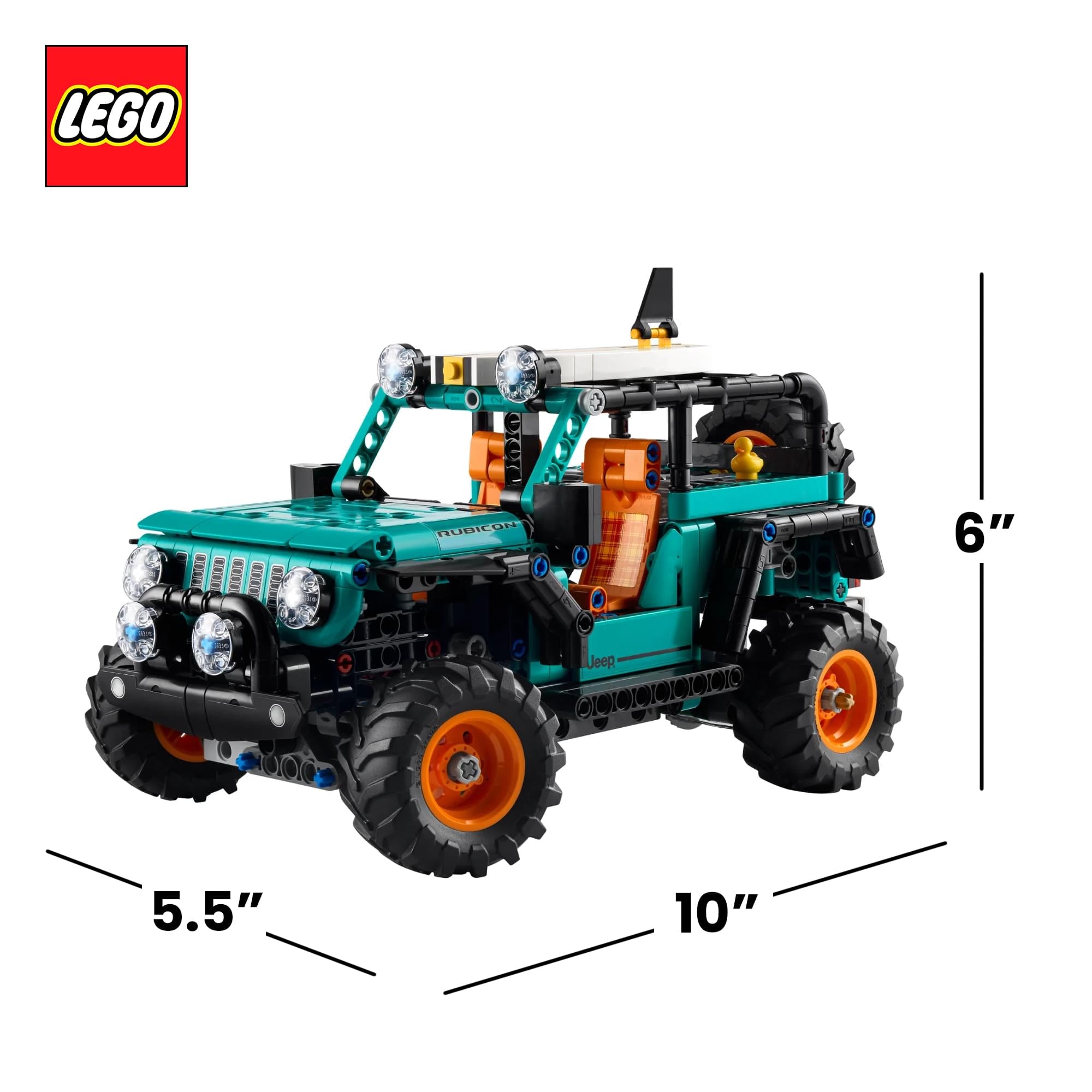 LEGO Technic 42227 Jeep Wrangler Rubicon SUV 723-Piece Building Set