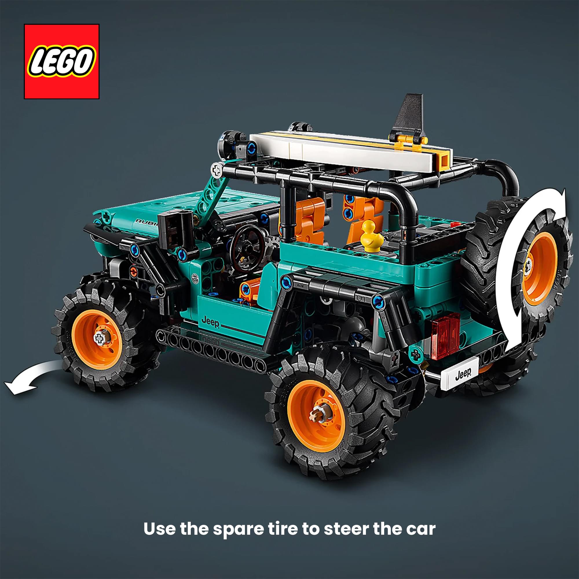 LEGO Technic 42227 Jeep Wrangler Rubicon SUV 723-Piece Building Set