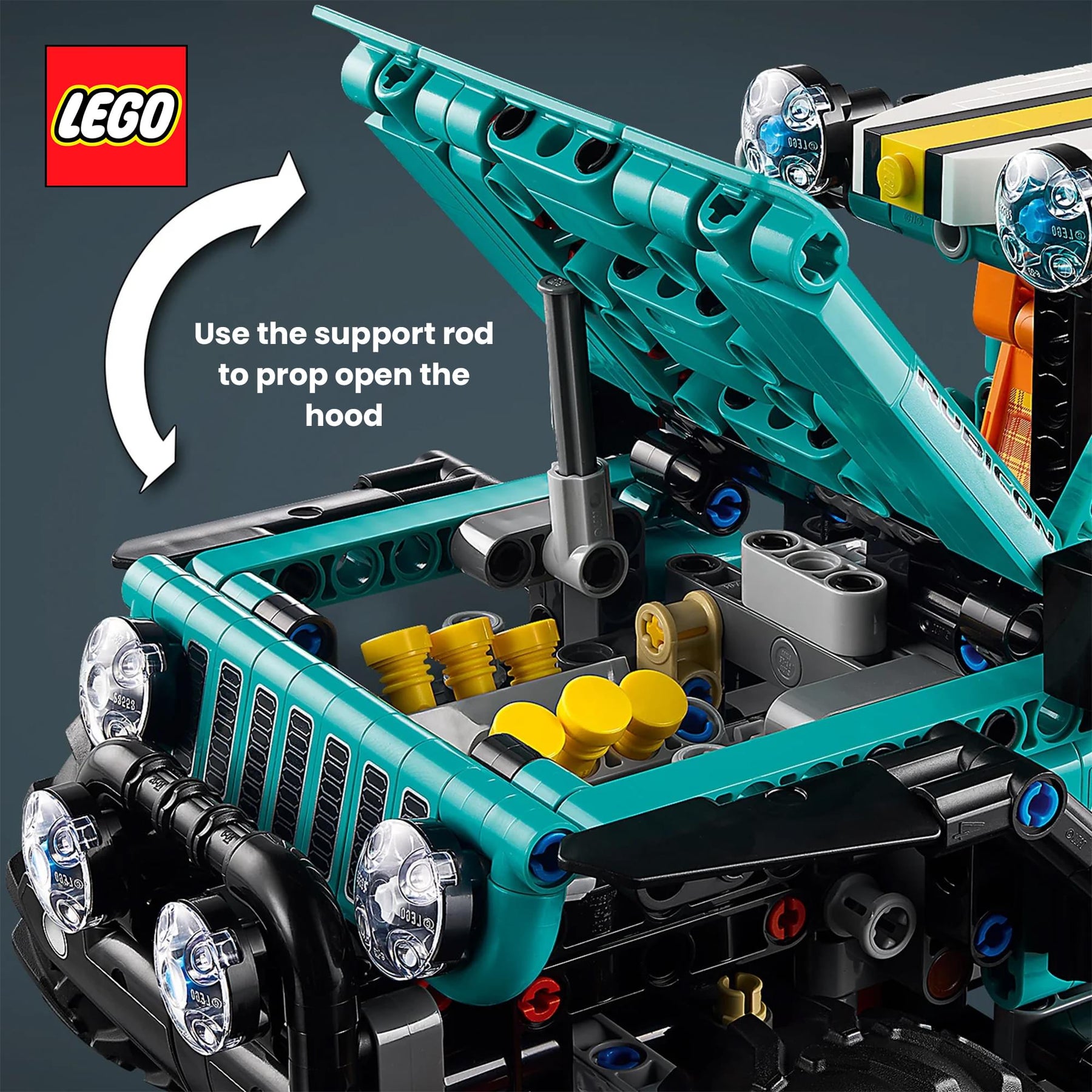 LEGO Technic 42227 Jeep Wrangler Rubicon SUV 723-Piece Building Set