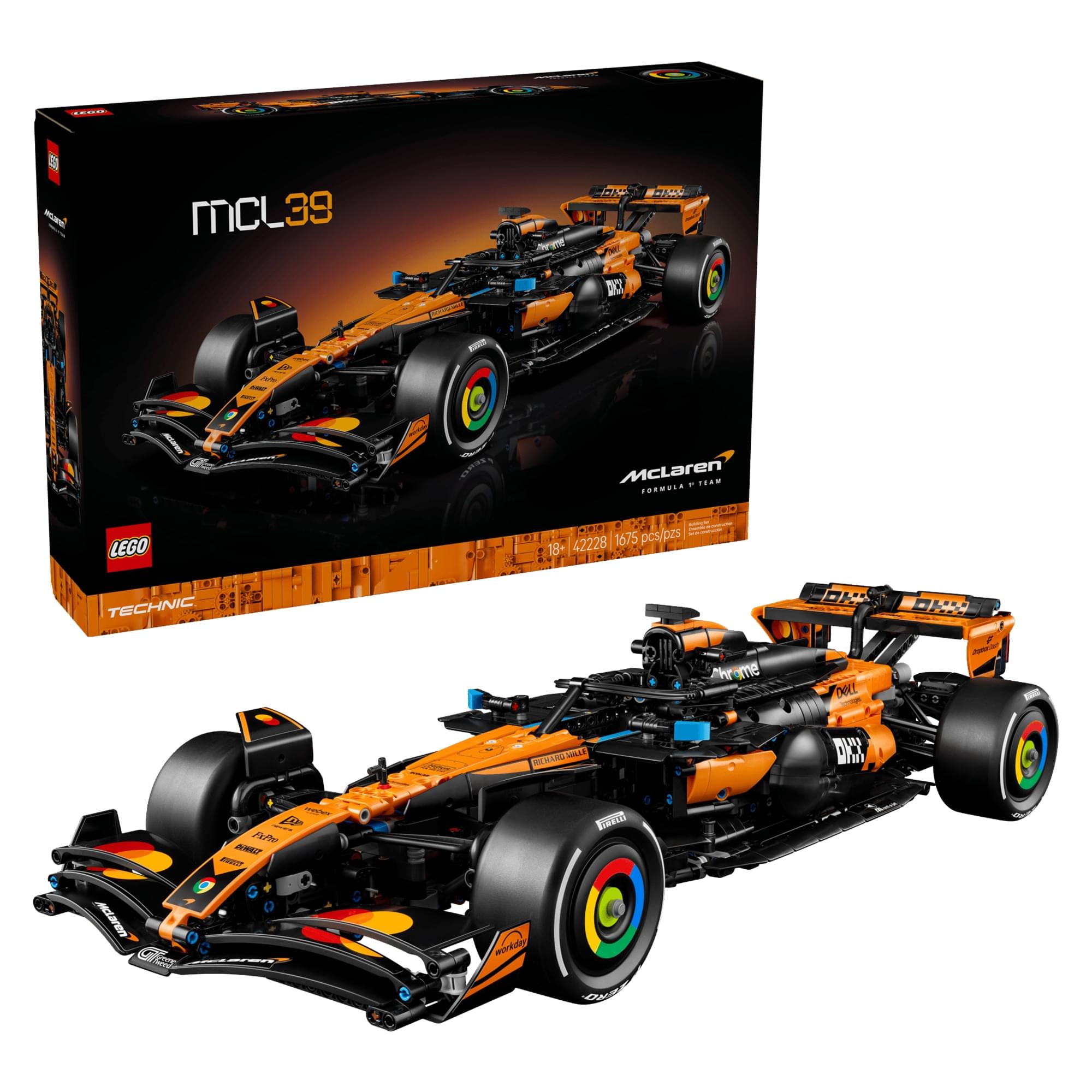 LEGO Technic 42228 McLaren MCL39 F1 Car 1675-Piece Building Set